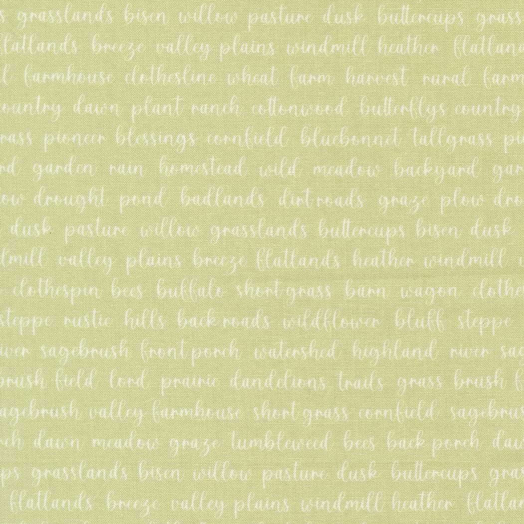 Words Pear from Pastel Prairie Collection by My Sew Quilty Life for Moda Fabrics