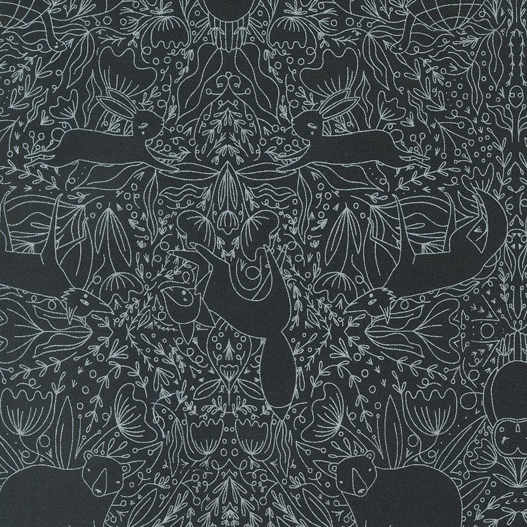 Frolic Forest Midnight from Woodland Wonder Collection by Gingiber for Moda Fabrics