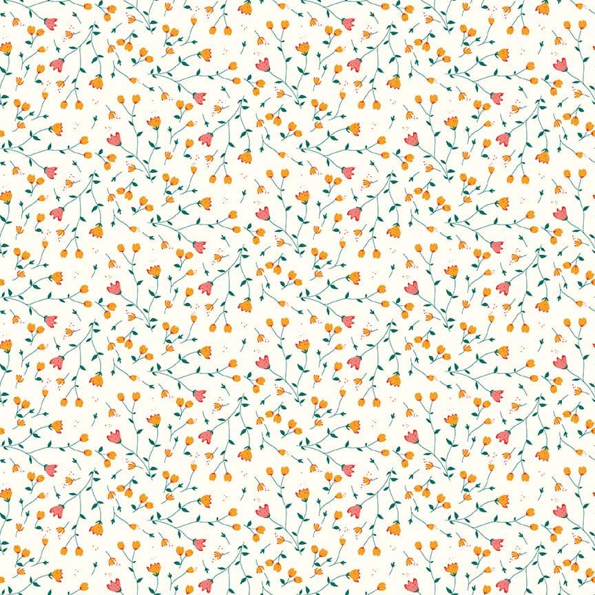 Floral Cream from Serendipity 2 Collection by Minki Kim for Riley Blake Designs