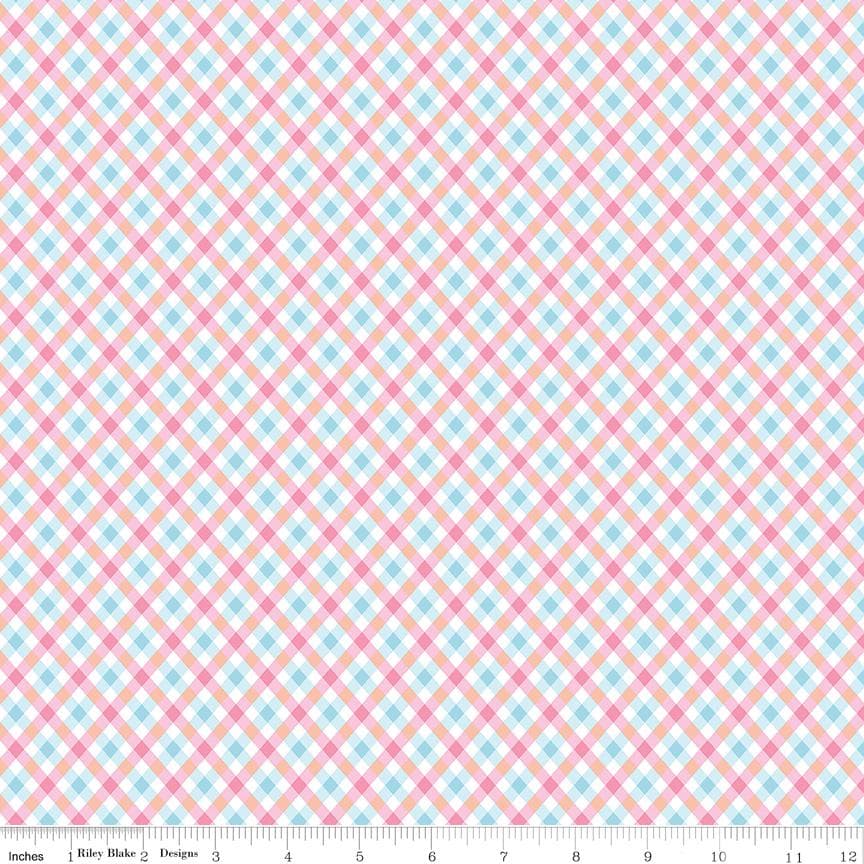 Plaid Pink from Love Notes by Lindsay Wilkes for Riley Blake Designs - image 3