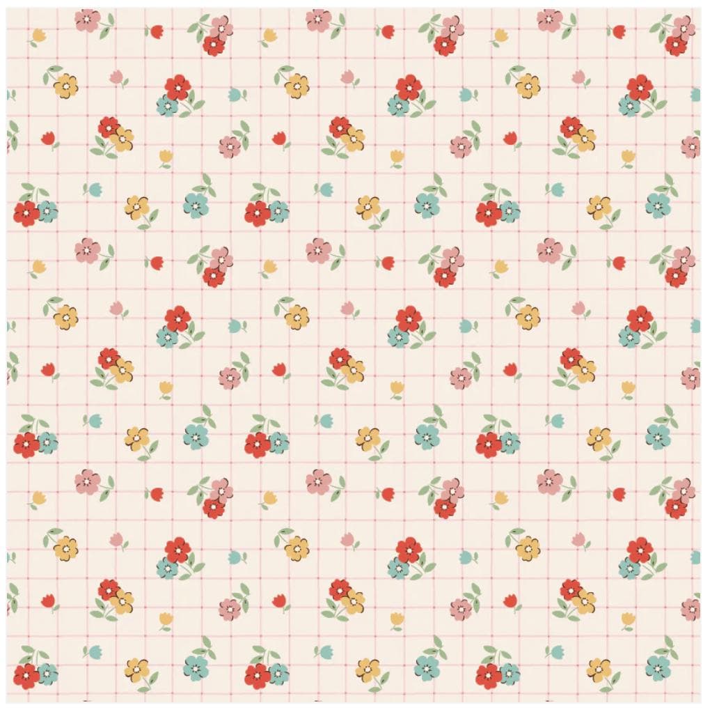 Tea Towel Multi from Farmhouse Fancy Collection by Elea Lutz for Poppie Cotton