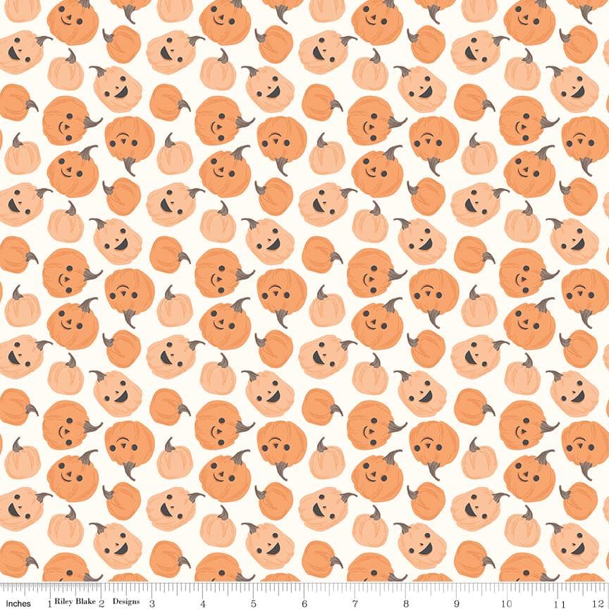 Grinning Pumpkins Cloud from Frank & Friends by My Minds Eye for Riley Blake Designs - image 3