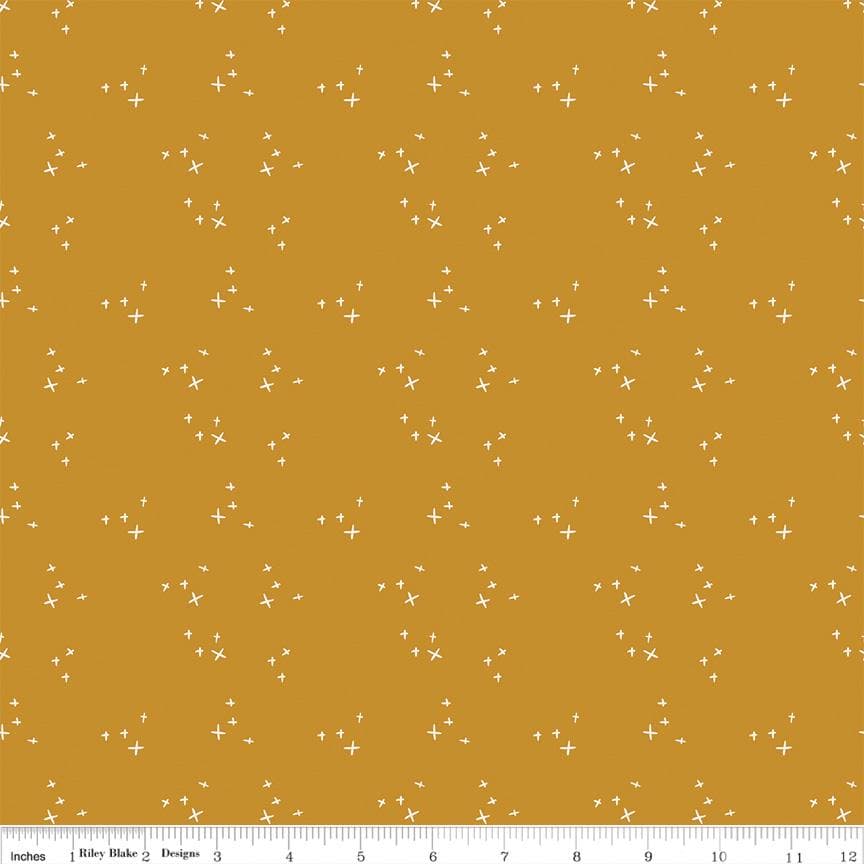Cross Sparkles Butterscotch from Blush 'n Butterscotch Collection by Simple Simon & Co for Riley Blake Designs - image 3