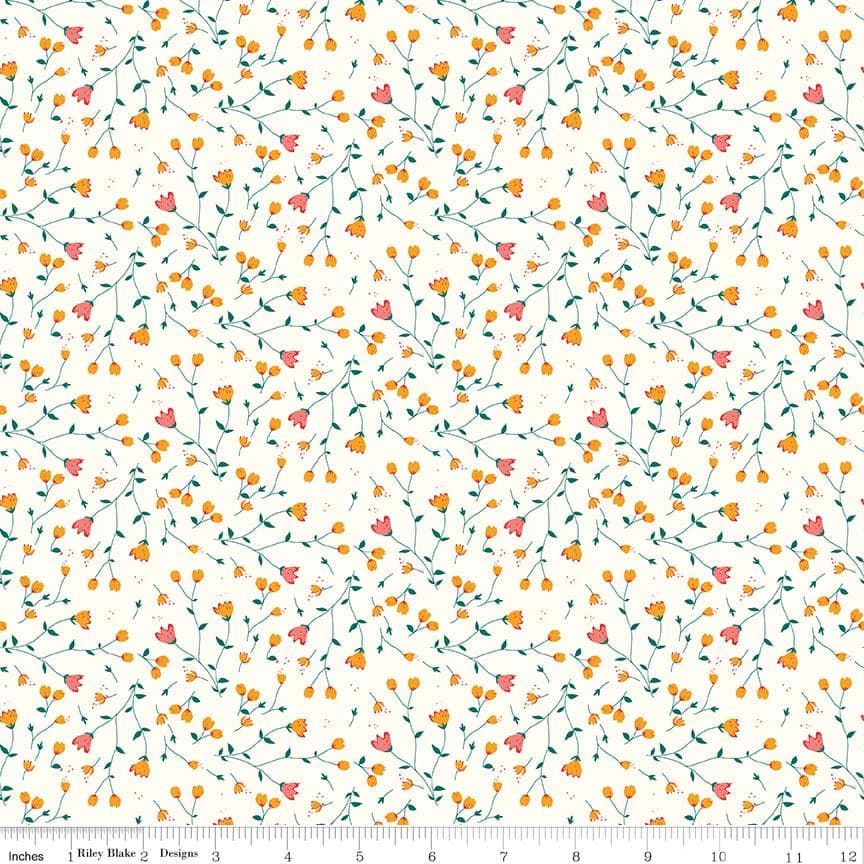 Floral Cream from Serendipity 2 Collection by Minki Kim for Riley Blake Designs - image 3