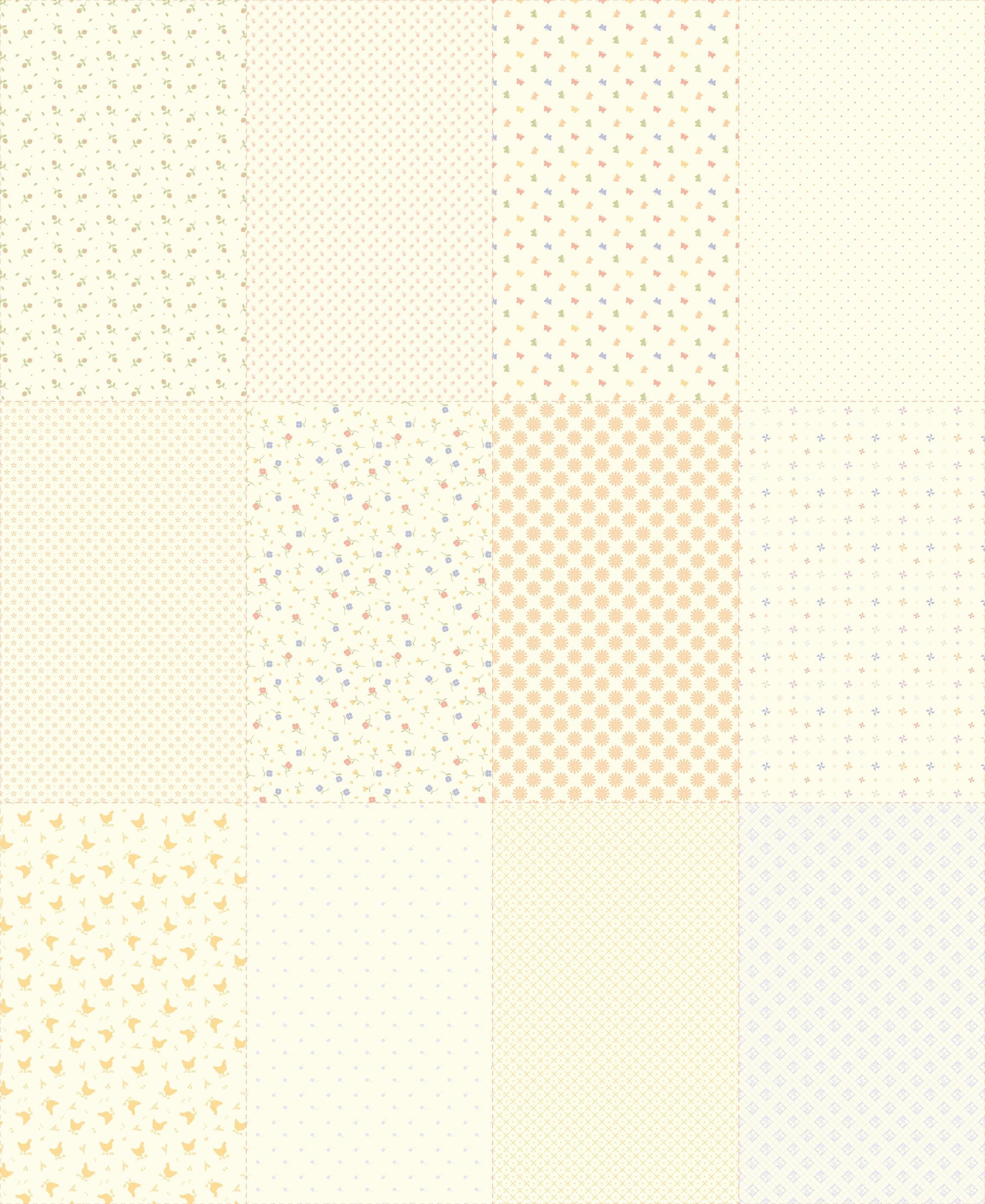 Feedsack Cheater Panel from Pastel Prairie Collection by My Sew Quilty Life for Moda Fabrics - image 3