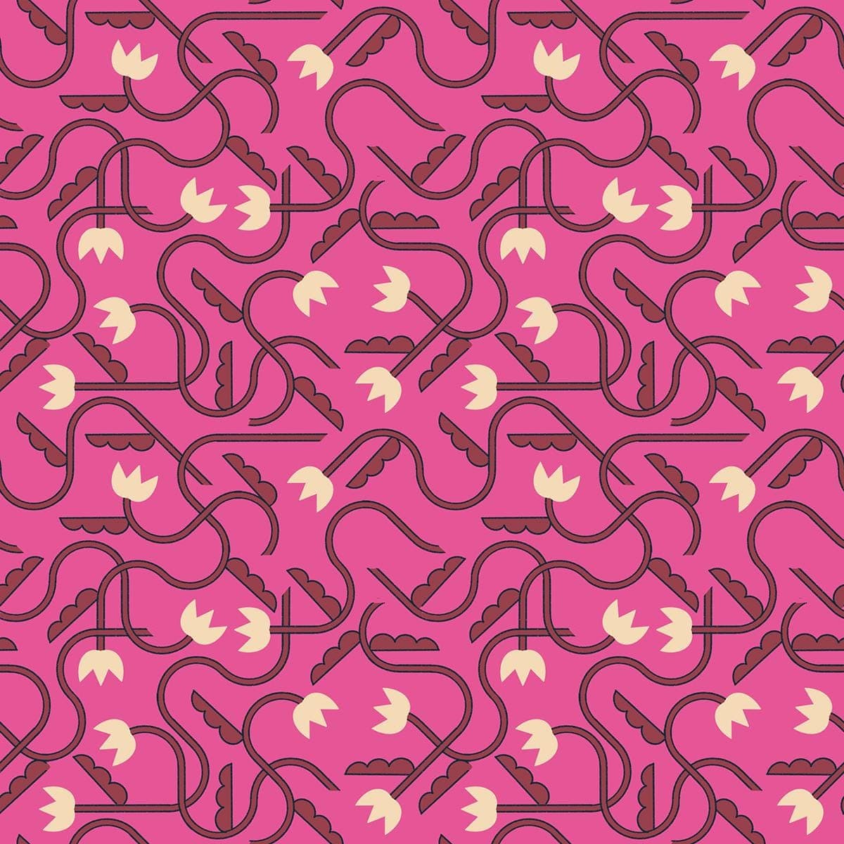 That One Flower Raspberry from Woodland Park Collection by Rashida Coleman-Hale for Ruby Star Society