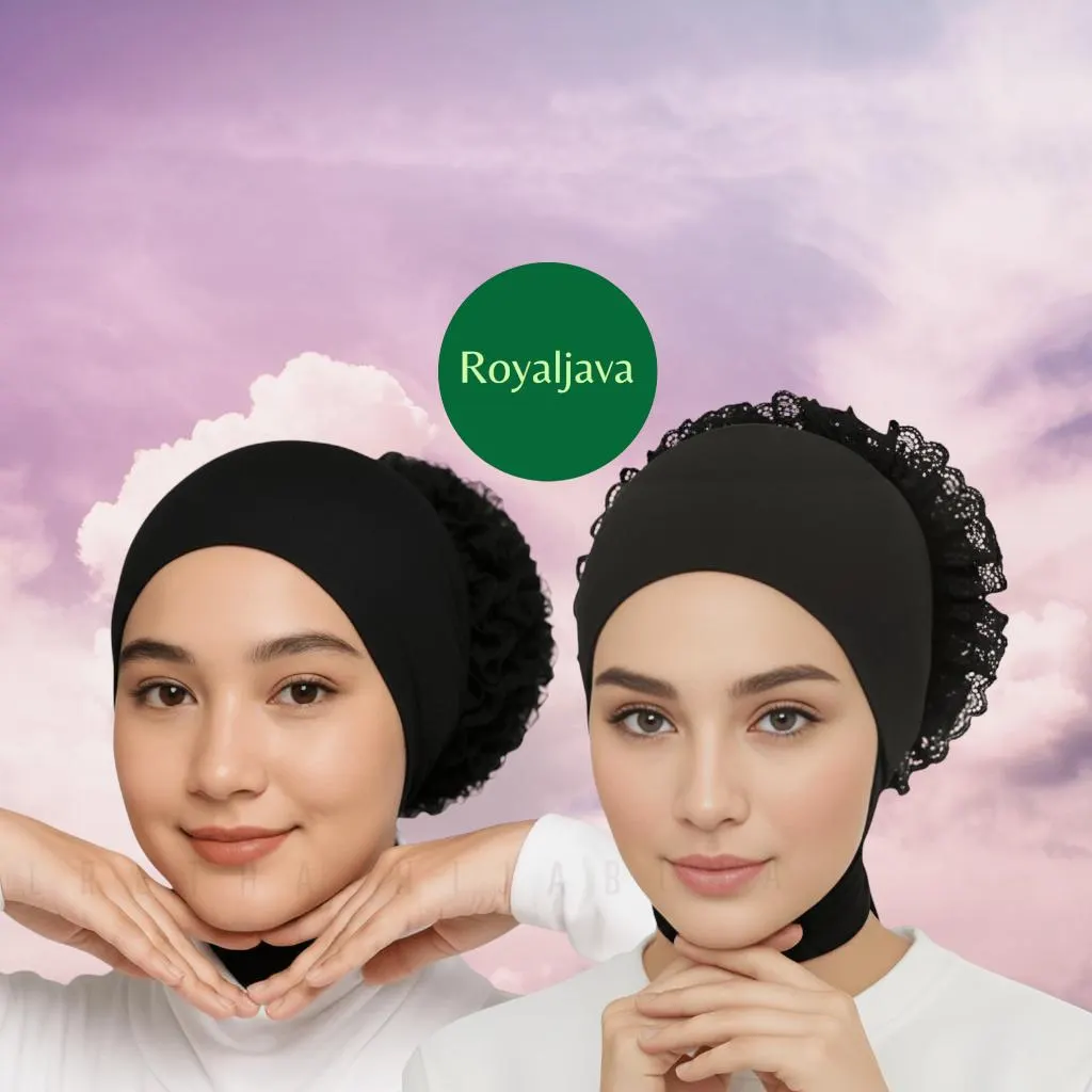BUY 1 FREE 1 - Jersey Inner Hijab – Turkish Chin Cap with Lace