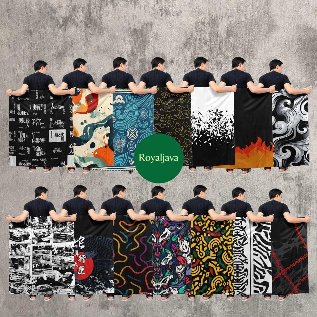 Liqun Polymicro Lasercut Printed Sarong for man