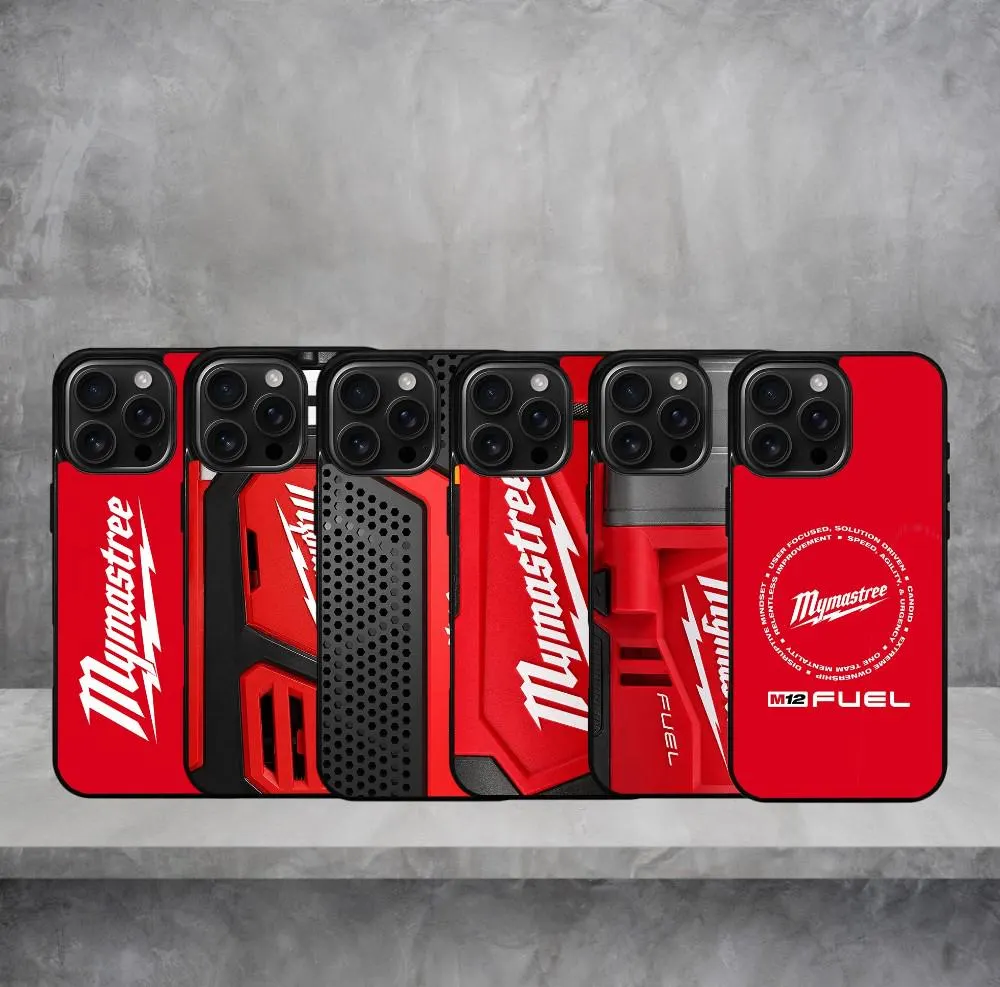 Power Tool iPhone Case | Heavy Duty Silicone Rubber Phone Cover (iPhone 11-17)