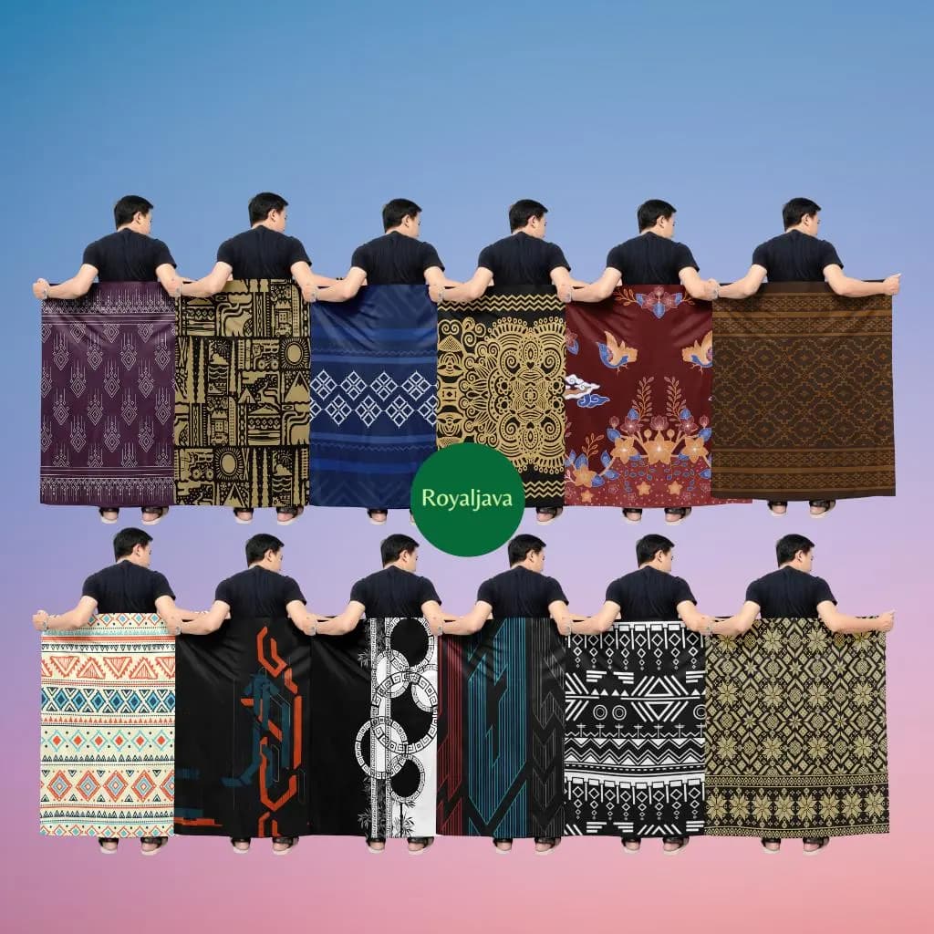 Liqun Polymicro Lasercut Printed Sarong for man