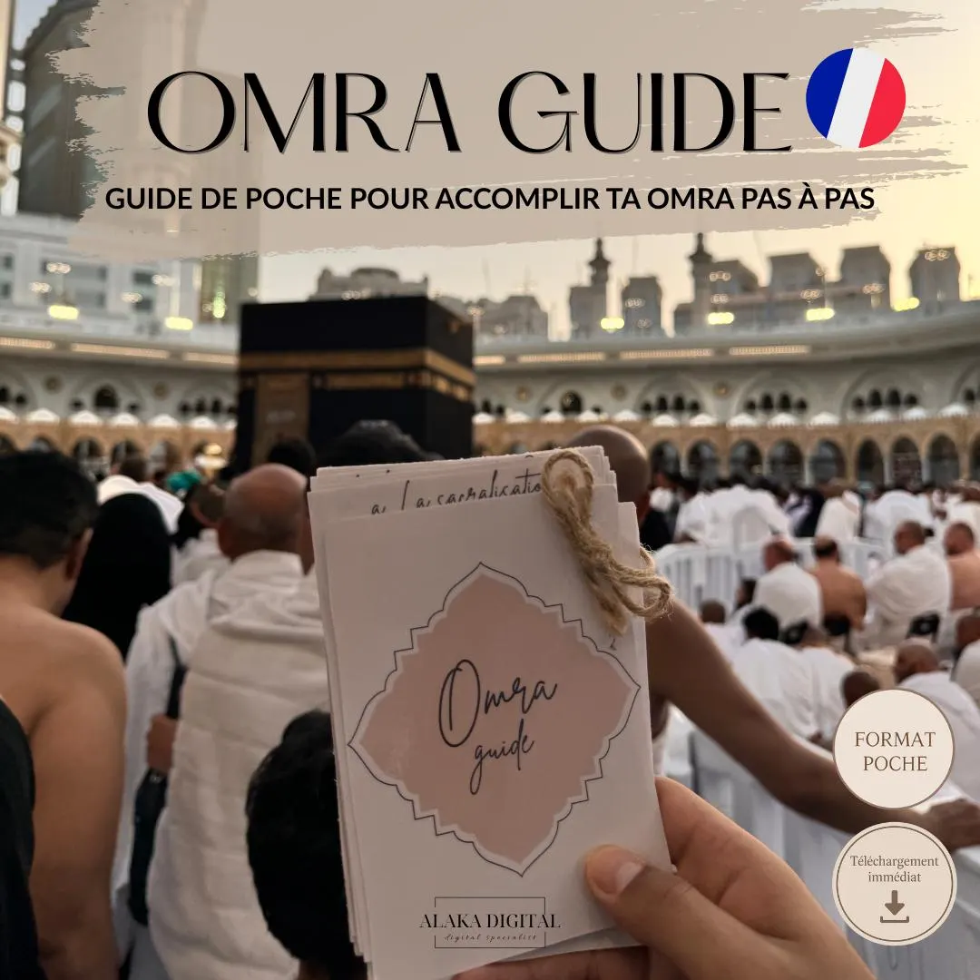 Omra Guide: Illustrated Dua Cards for Pilgrimage