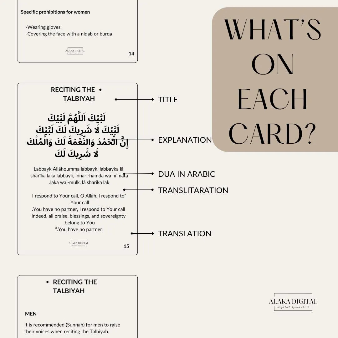 Illustrated Umrah Dua Guide Cards: Step-by-Step Spiritual Tips - image 4