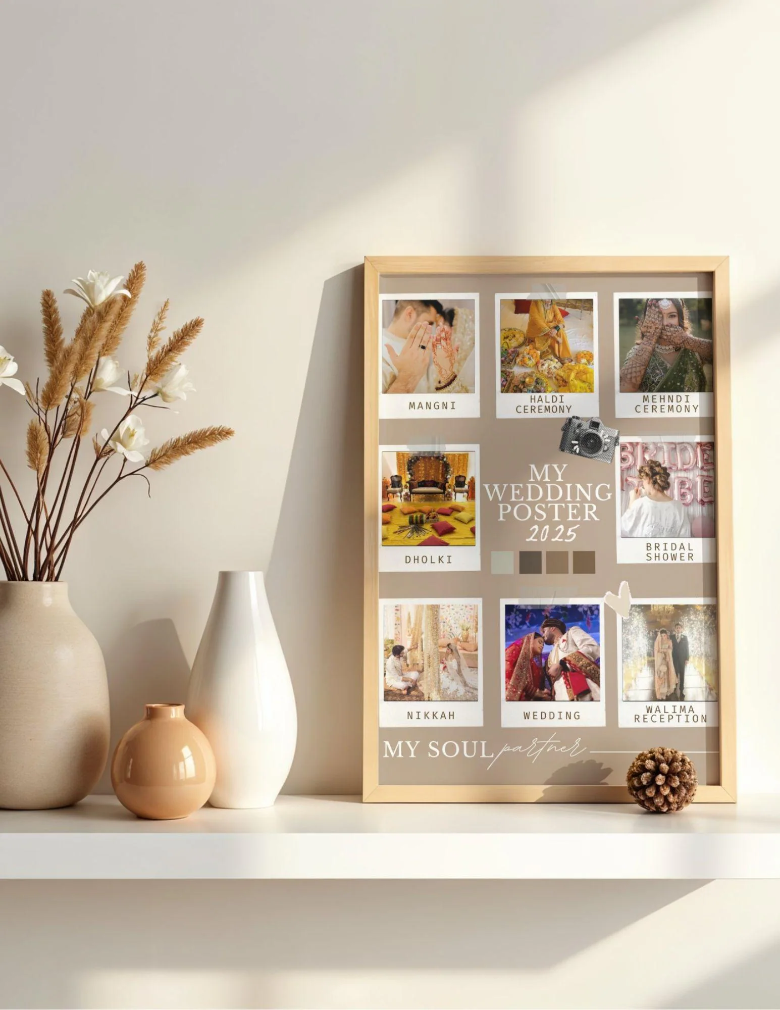 Personalised Wedding Matchbox Poster | Vintage Romantic Memory Gift for Him (Digital Download) - image 3