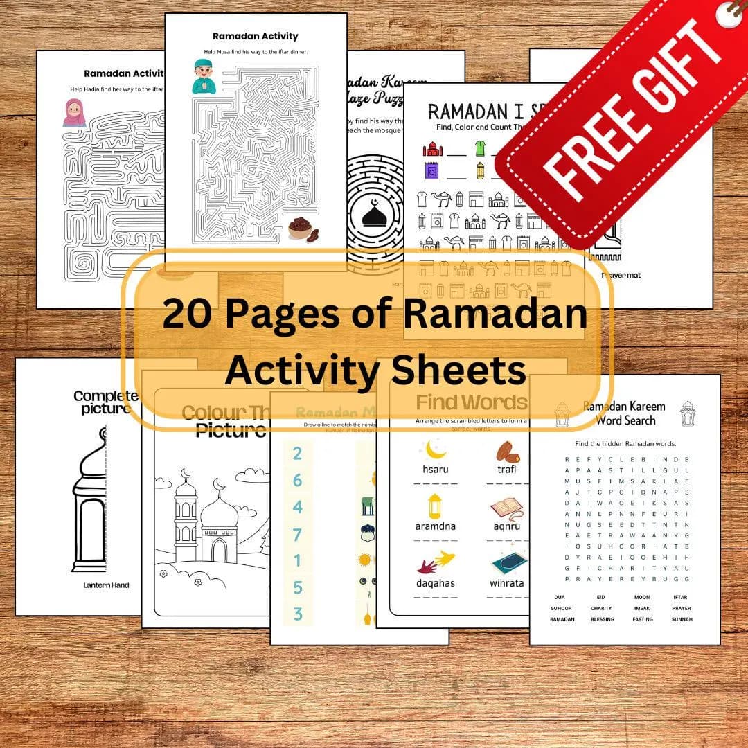 Kids Ramadan Activity Book: Coloring Pages & Games (Digital Download) - image 3