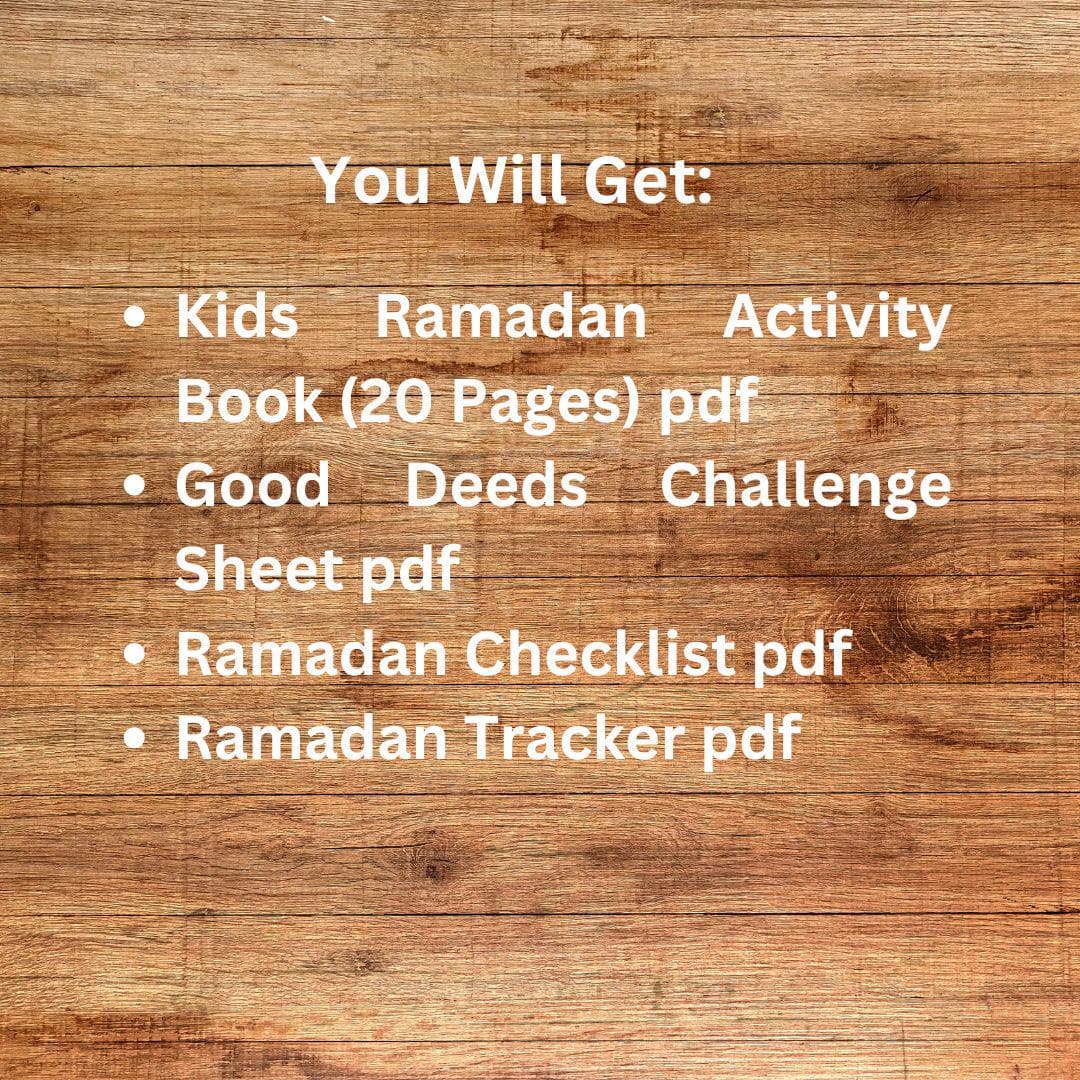 Kids Ramadan Activity Book: Coloring Pages & Games (Digital Download)