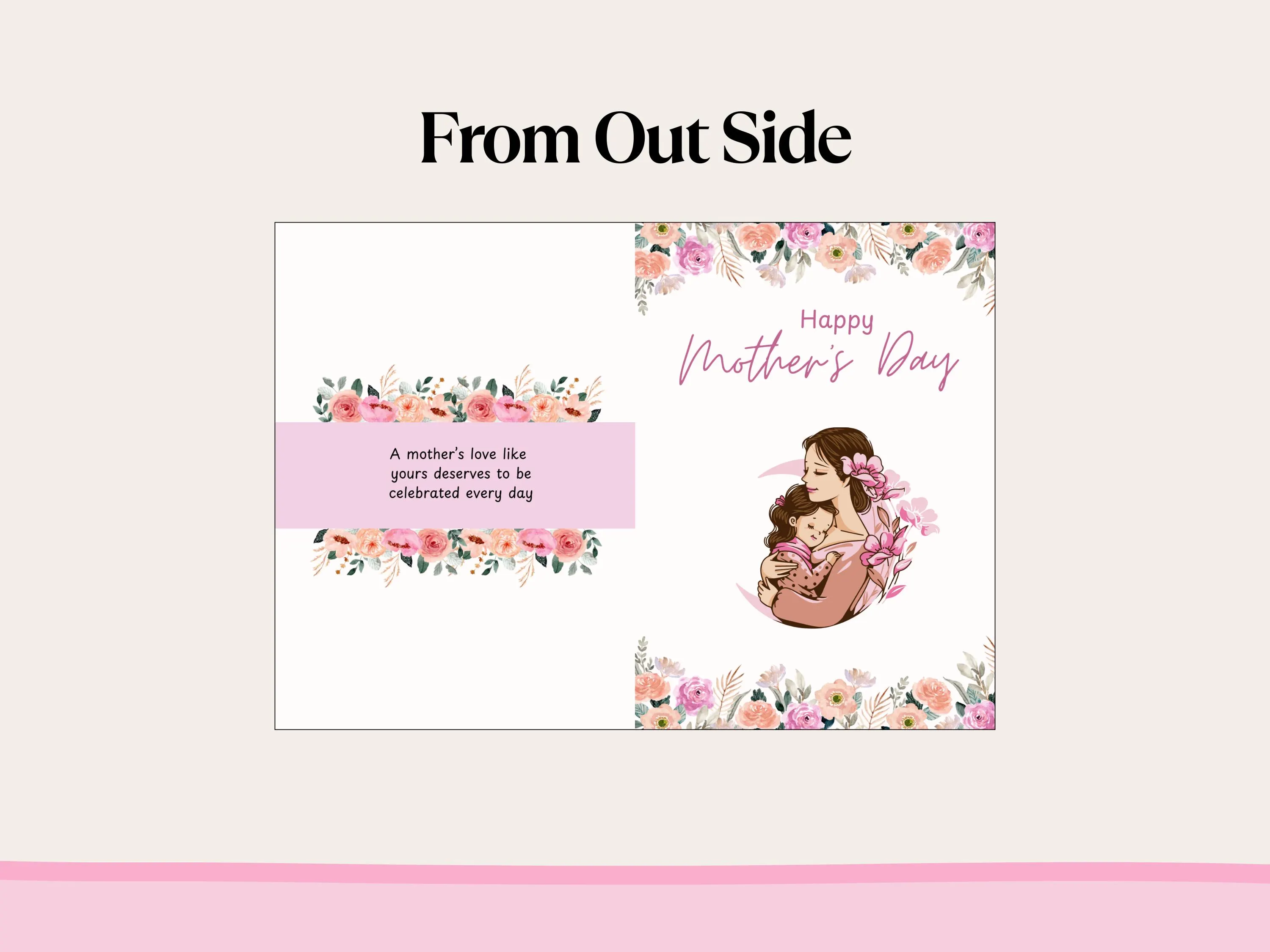 Printable Mother's Day Card: Heartfelt Floral Design (Digital Download) - image 4