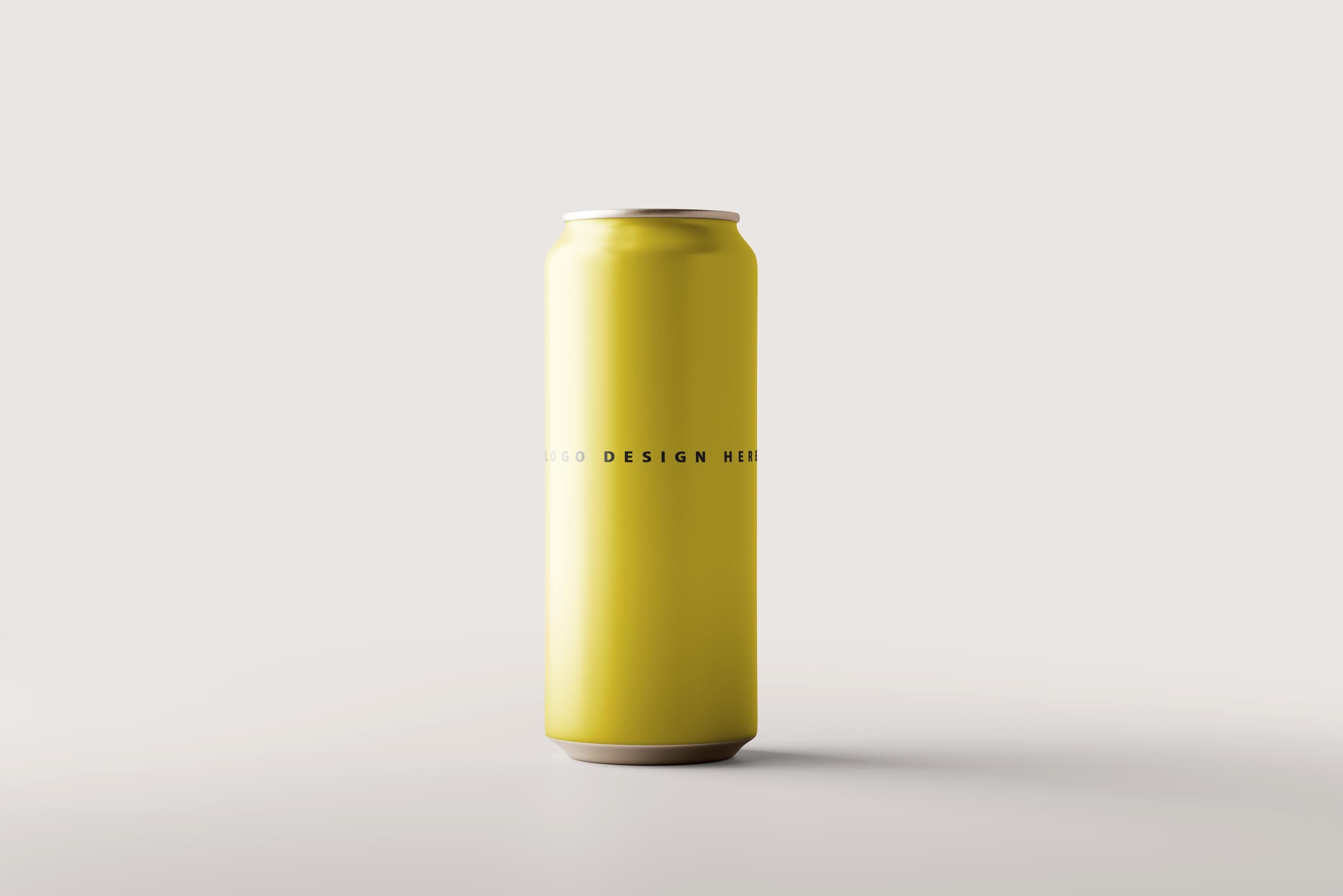 Aluminum Can Mockup Bundle – 5 Can Mockups Same Design, Beverage Branding PSD - image 5