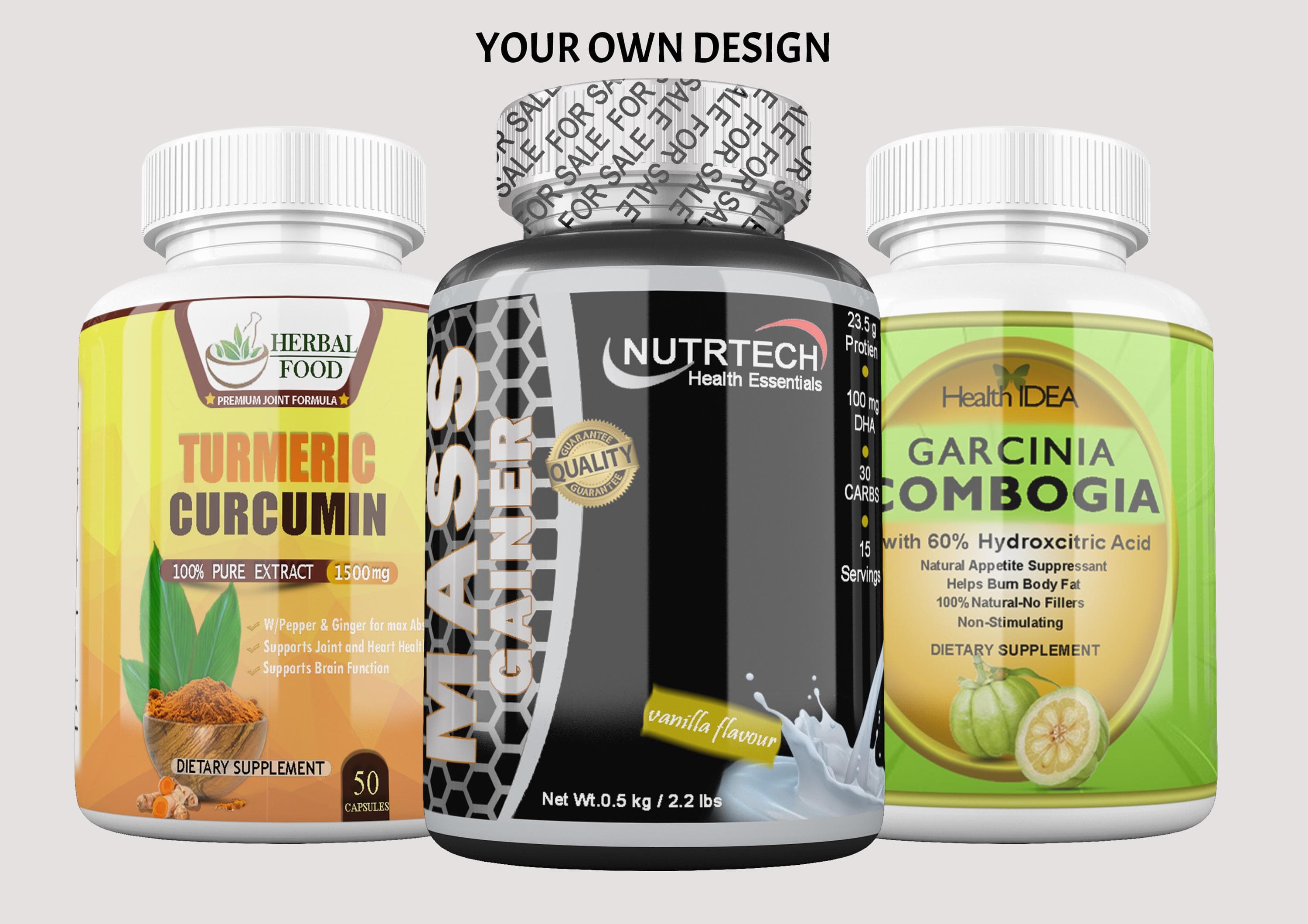 Supplement Bottle Mockup | Glossy, Matte & Shiny Finish | Realistic PSD Mockup - image 4