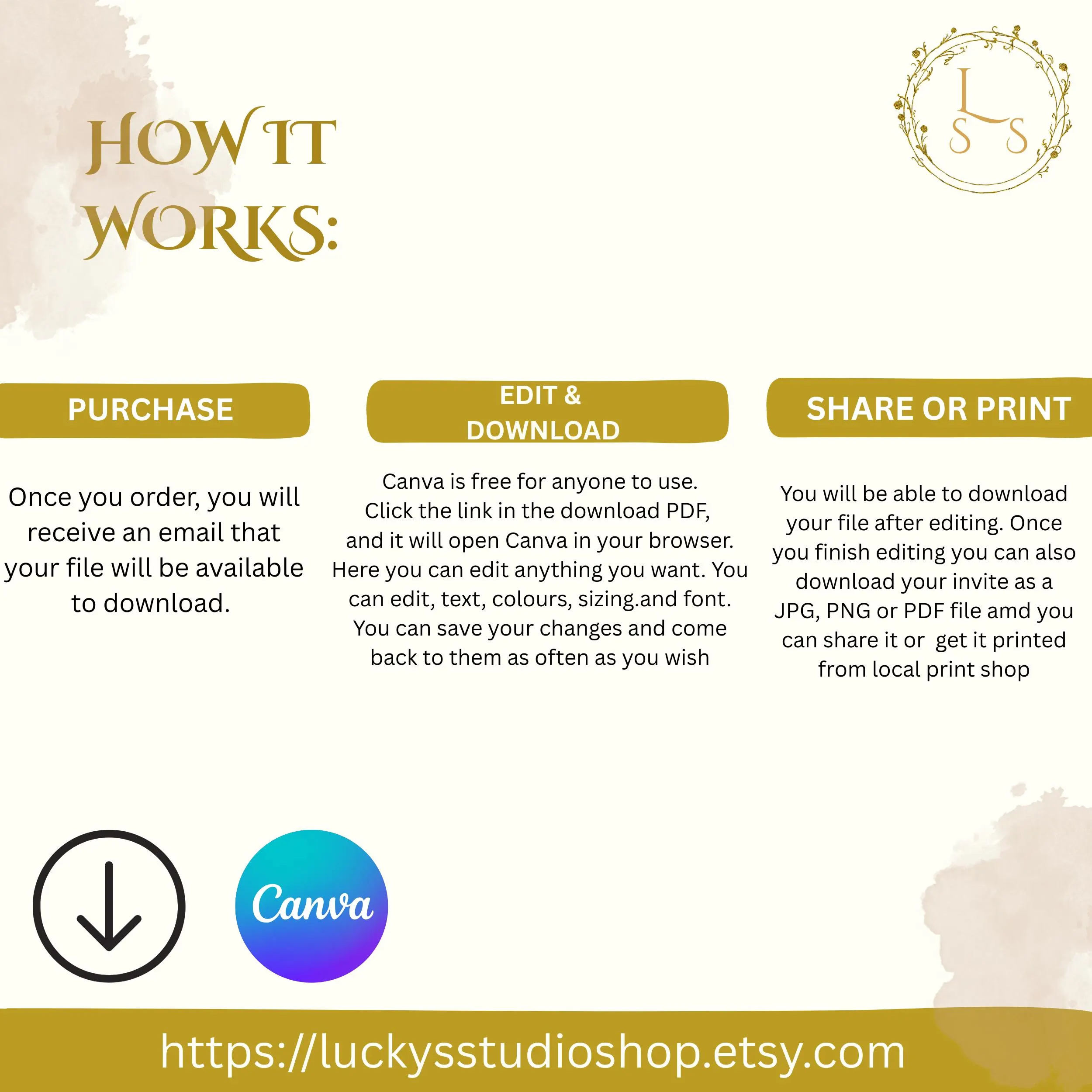Elegant Black and Gold Birthday Invitation Video, Editable Canva Template - image 2