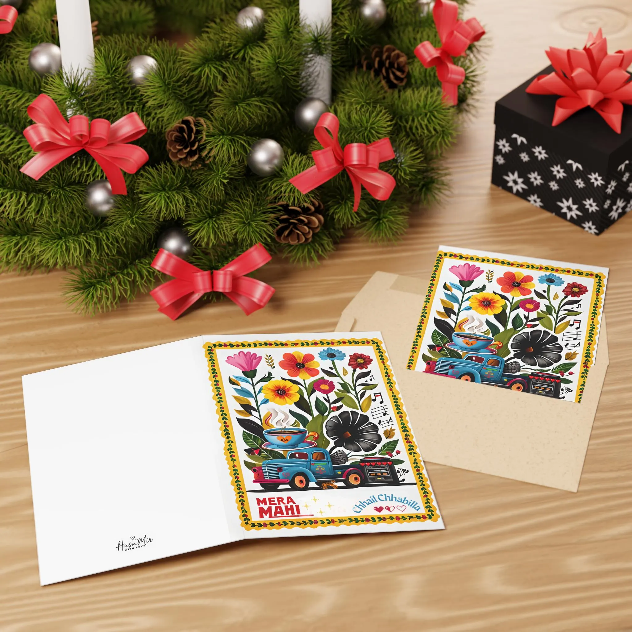 Floral Illustrated Greeting Card: Vibrant Birthday, Thank You, Friendship - image 5