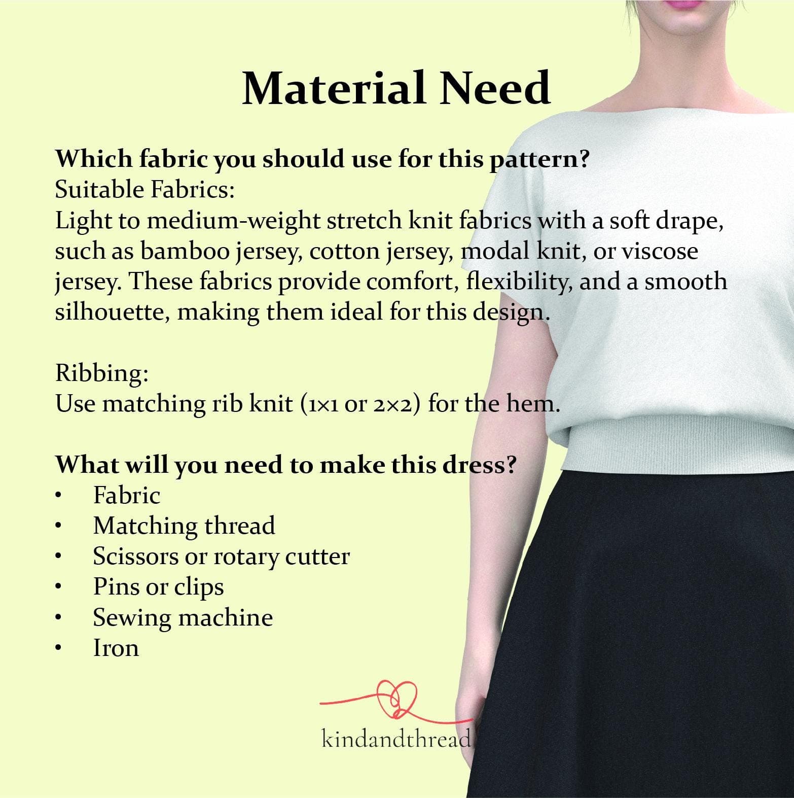 Sora Tee Sewing Pattern: Boat Neck Drop Shoulder Top (PDF Digital Download) - image 5