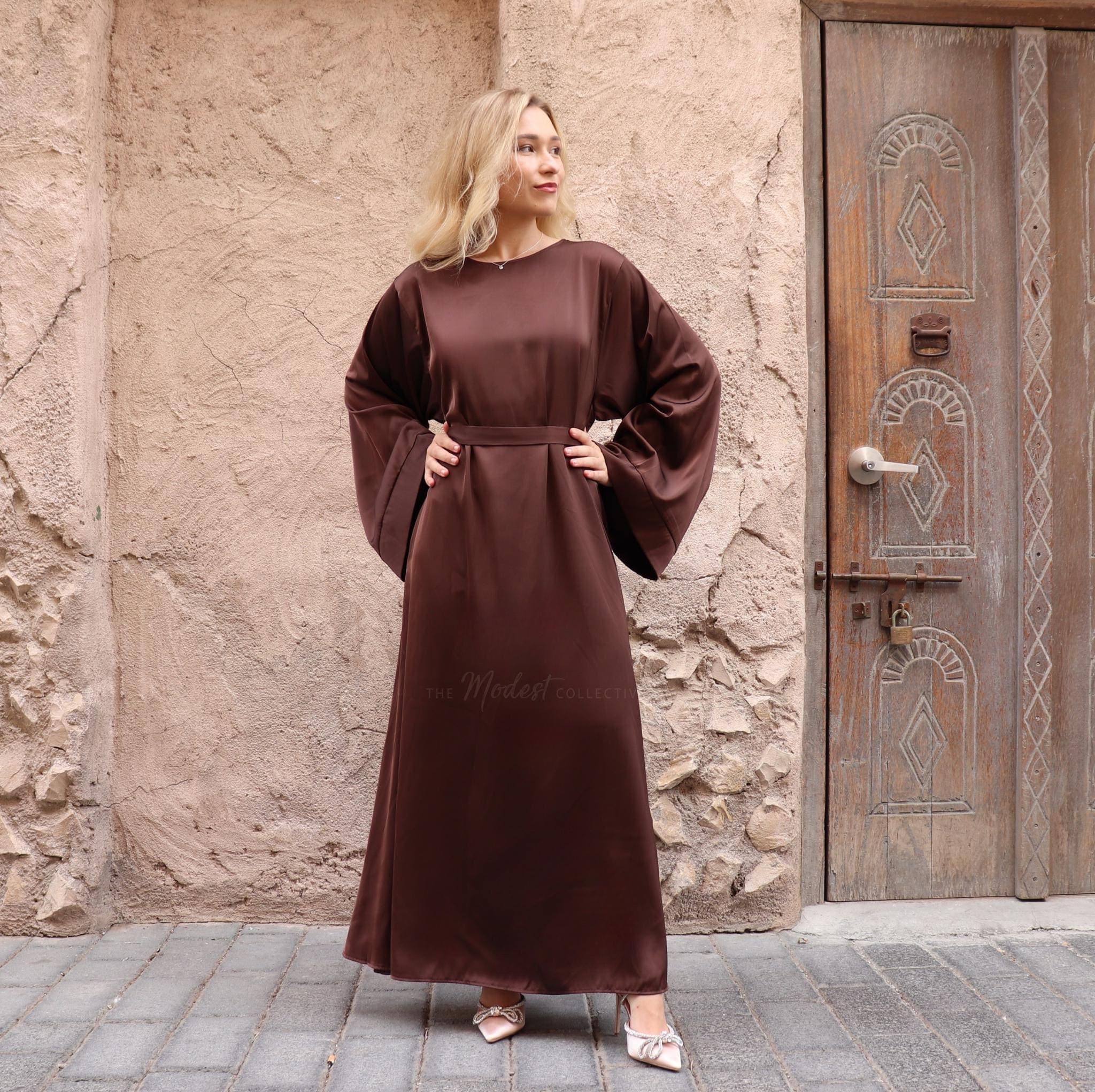 Maxi dress long sleeve satin maxi dress maxi dress abaya modest dress modest dress women abaya dress women long dress muslim dress