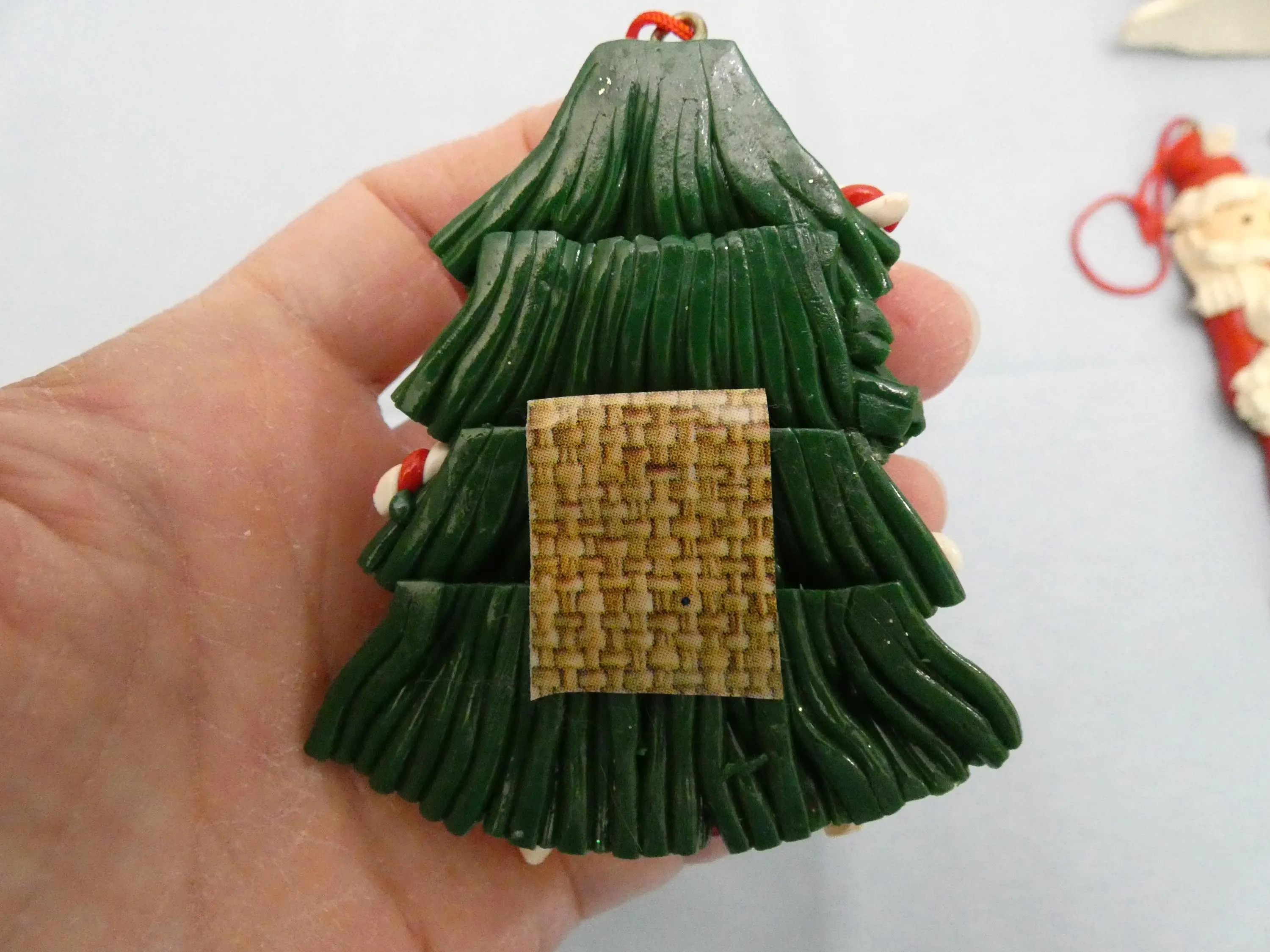 22 Vintage Plastic Resin Christmas Holiday Ornaments: Santa, Snowmen, Angel, Nutcracker - image 4