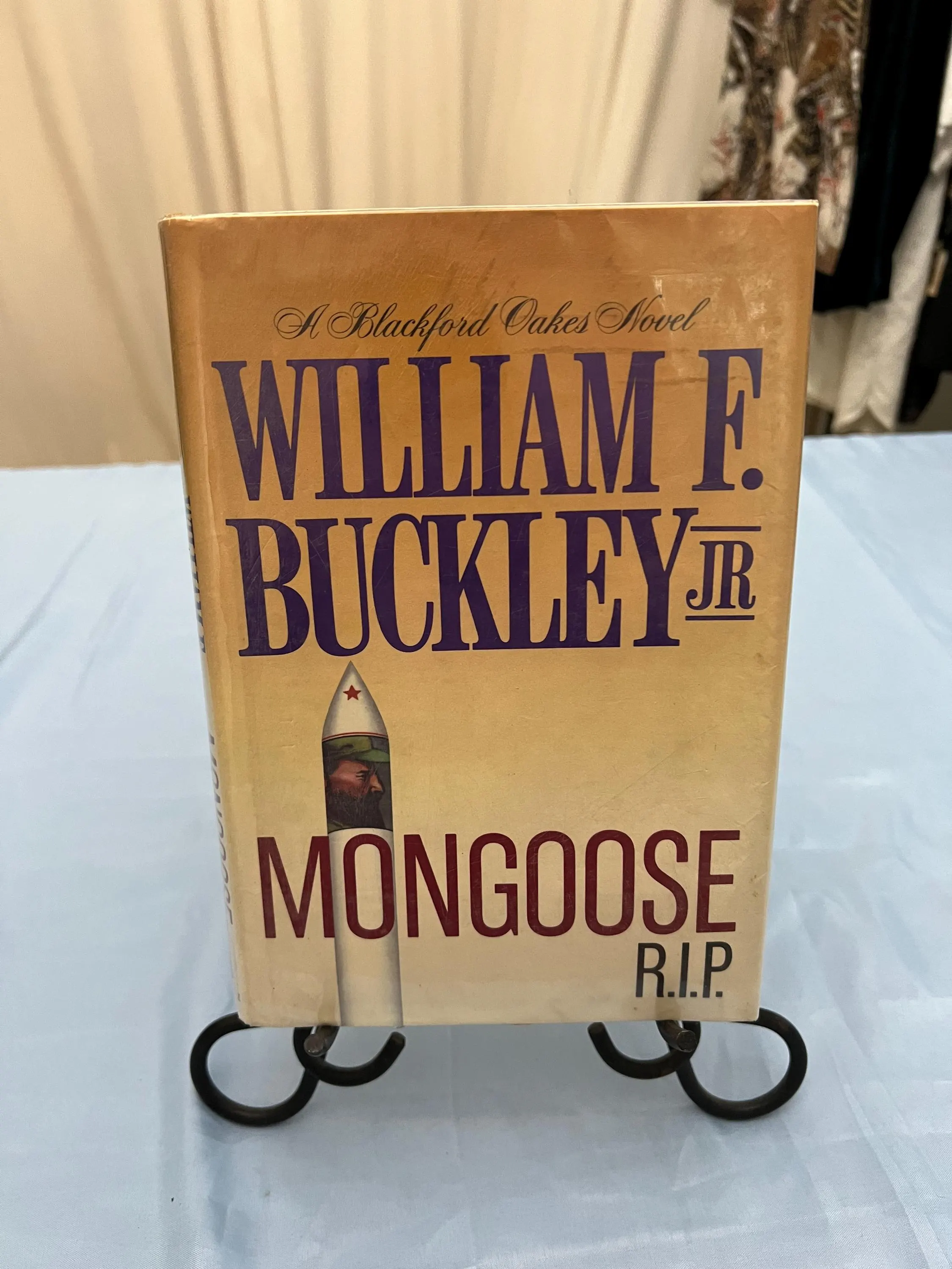 Vintage 1987 First Edition Historical Fiction Book: Mongoose R.I.P By William F. Buckley Jr.