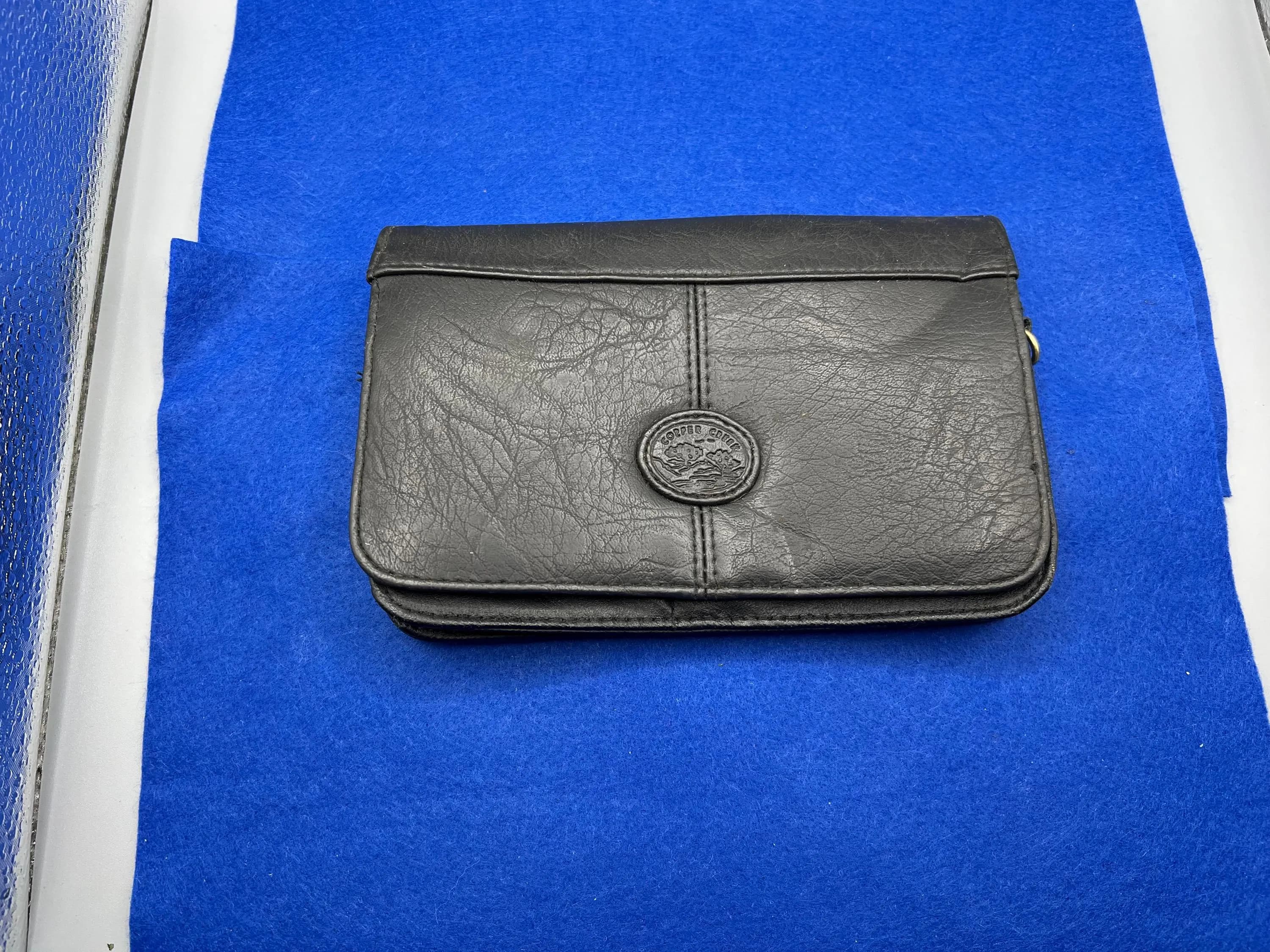 Vintage Copper Creek Black Leather Purse or Clutch