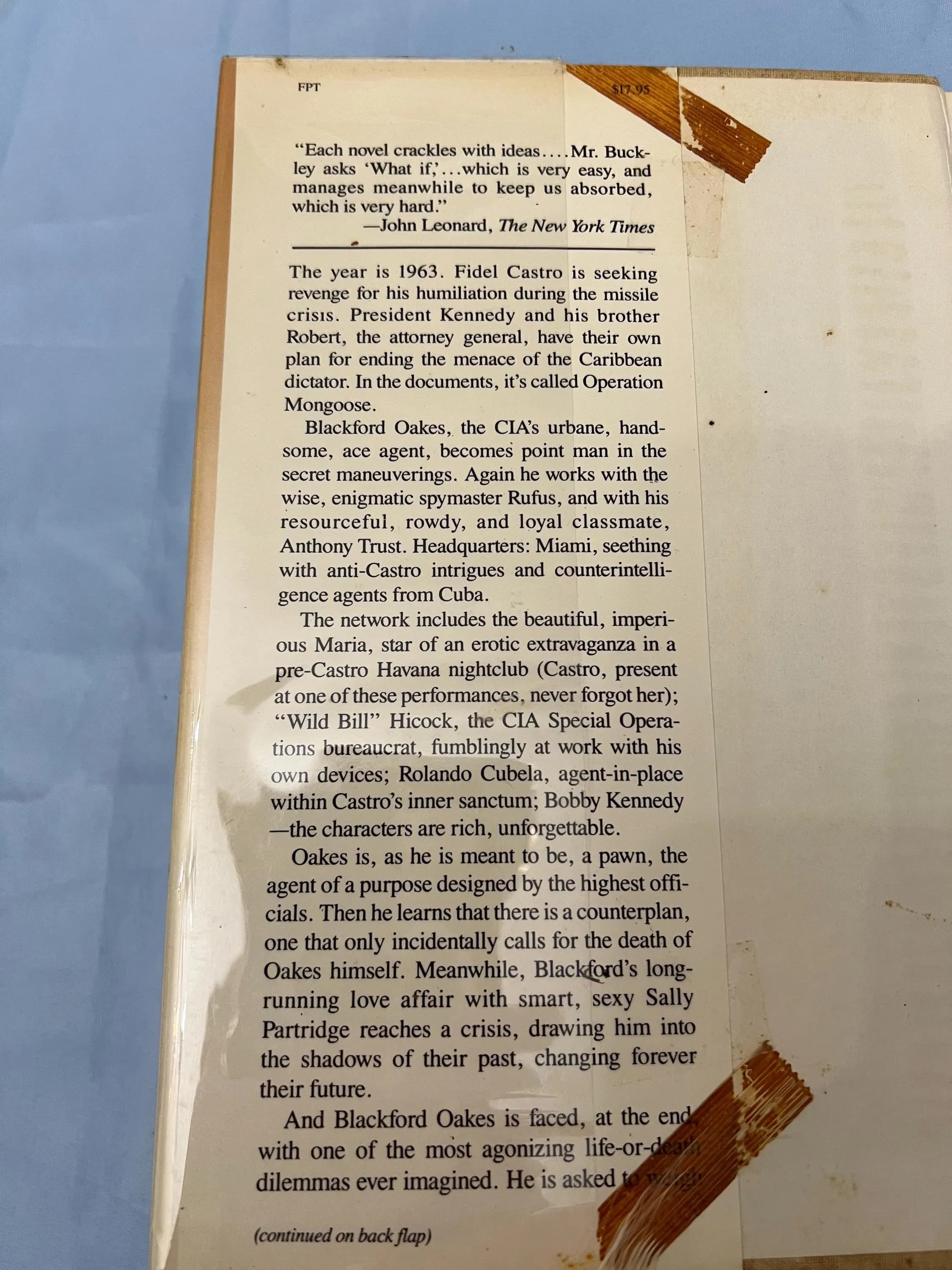 Vintage 1987 First Edition Historical Fiction Book: Mongoose R.I.P By William F. Buckley Jr. - image 4