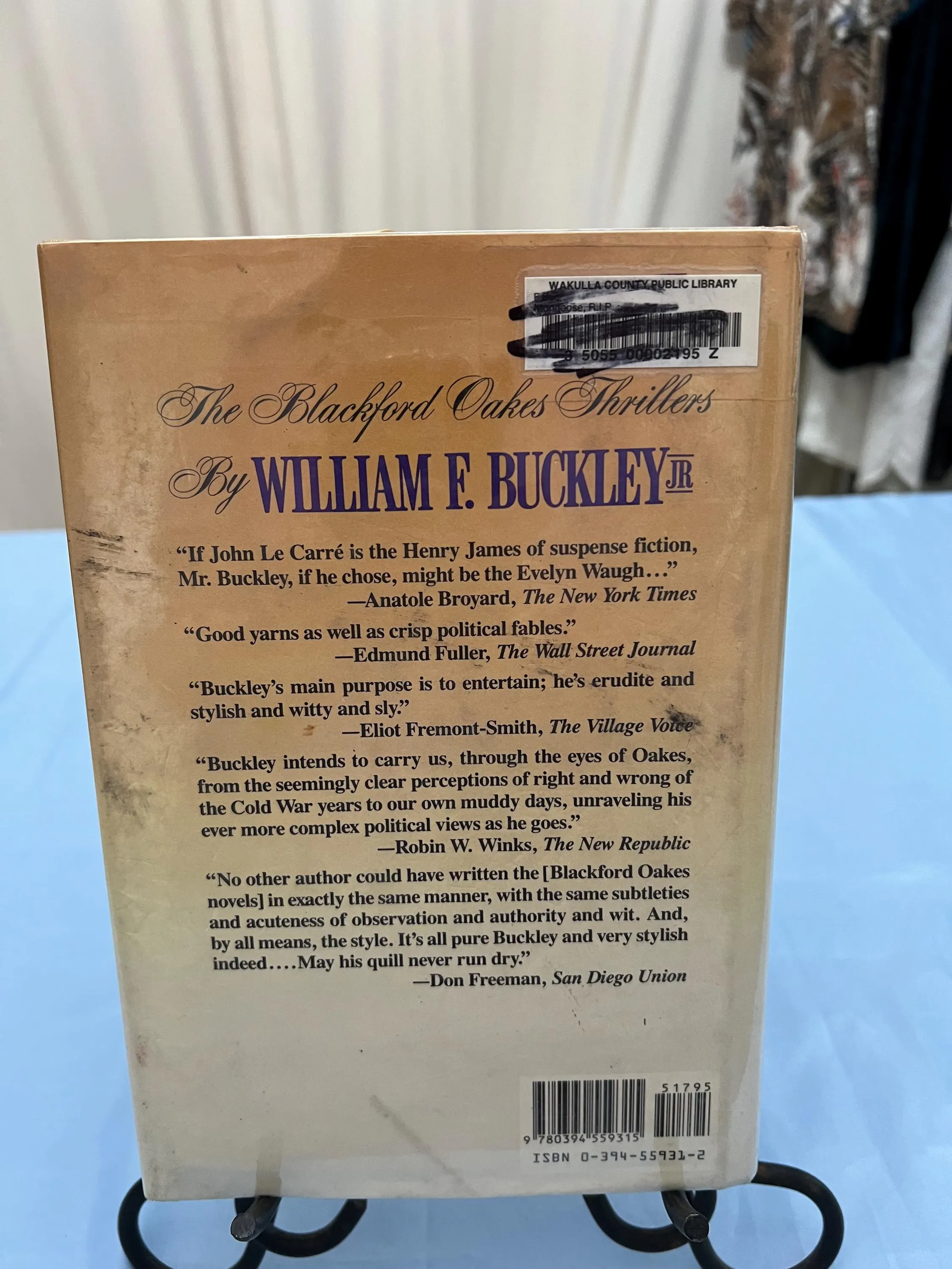 Vintage 1987 First Edition Historical Fiction Book: Mongoose R.I.P By William F. Buckley Jr. - image 3