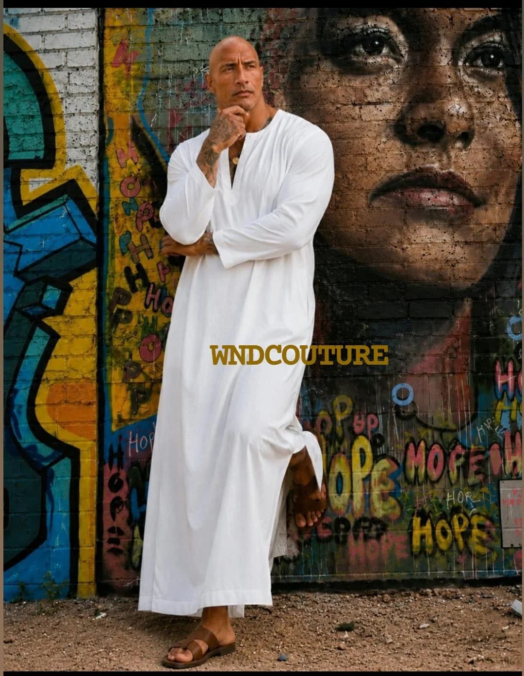 Man white Pure Linen Kaftan for Men - Long Summer Tunic - Breathable Boho for men's - image 4