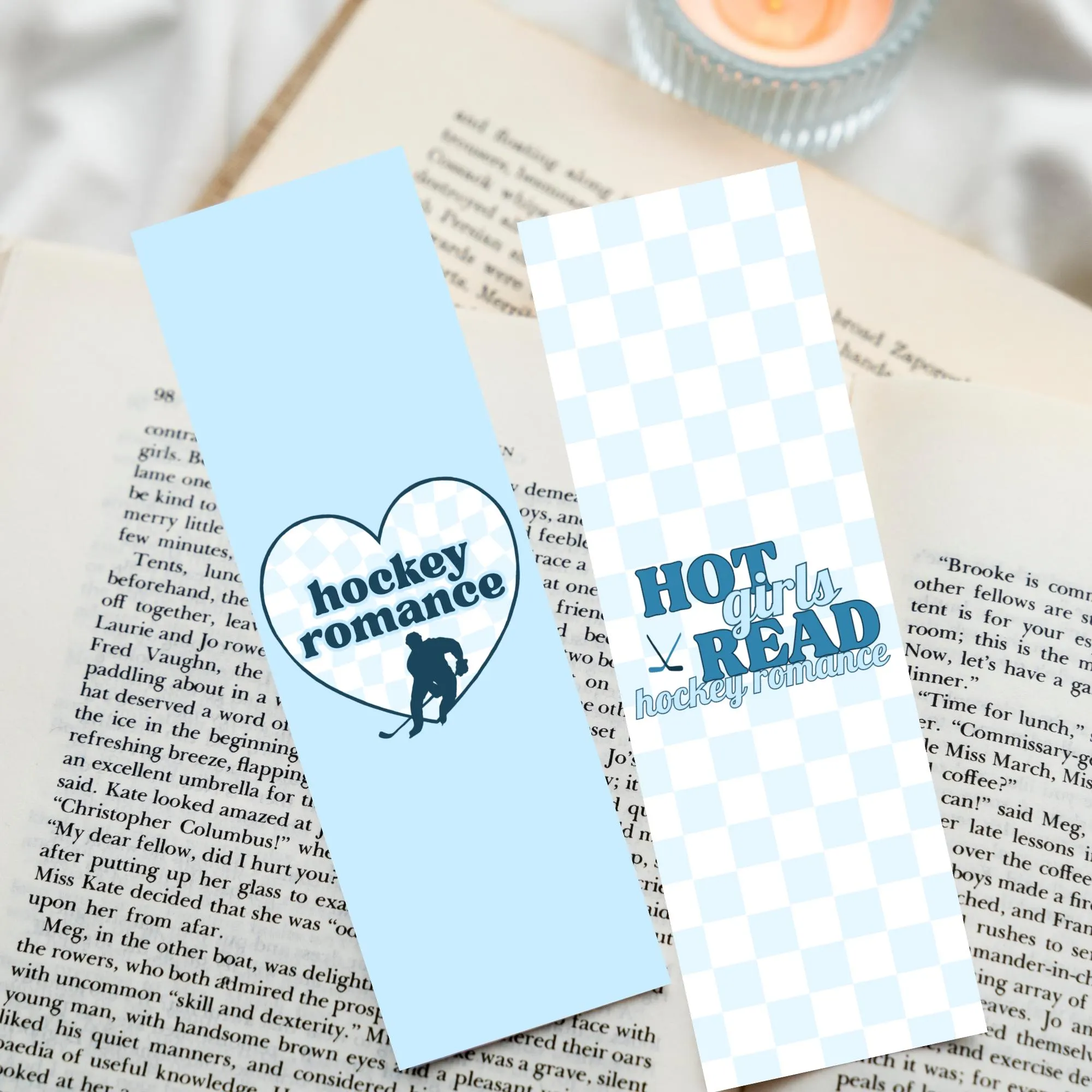 Hot Girls Read Hockey Romance Bookmark Bundle | In my bookish era | Romantasy | Hockey Romance | Smut