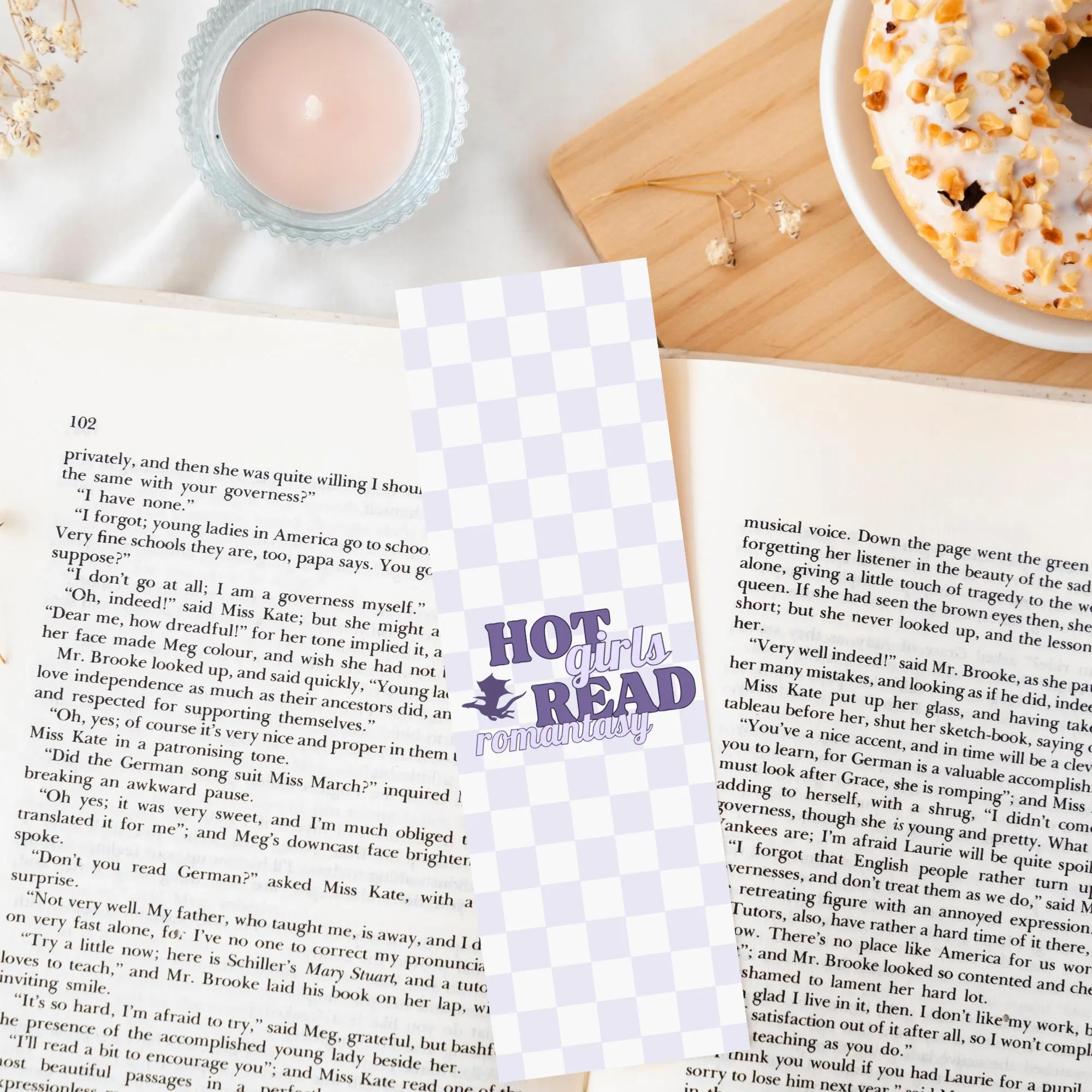 Hot Girls Read Romantasy Bookmark | In my bookish era | Romance & Fantasy books