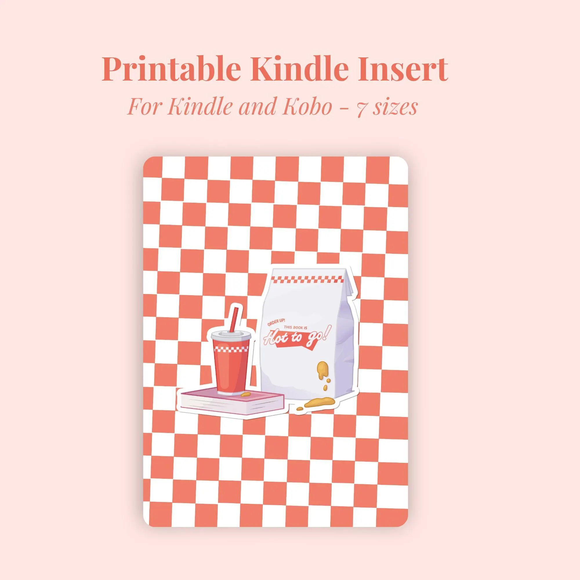 This book is hot to go Kindle Insert for Clear Case | Digital Download | Kobo Libra Colour Case | Kindle Paperwhite Colorsoft - image 5