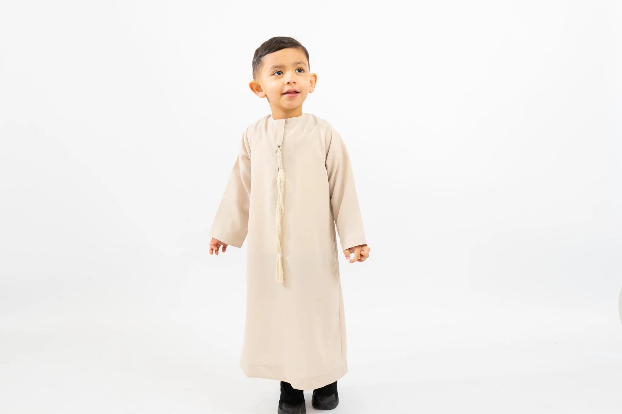 Premium Kids Beige Emirati Thobe