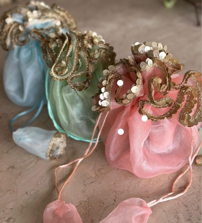 Potli wedding gifts, return Gift, Multi color, Traditional style, Pakistani Wedding - image 3