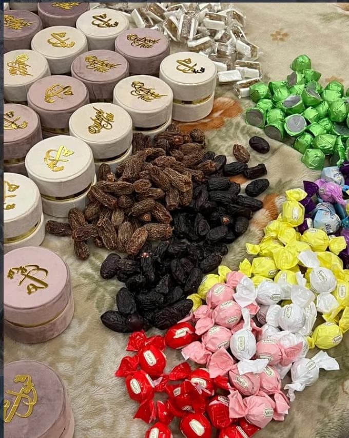 Velvet favor boxes, bid box, customized Pakistani wedding gifts. - image 3