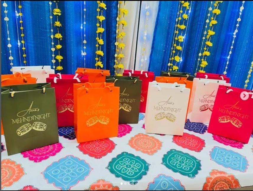 Mehndi Special Favors Goodie Bags/ Guest Return Gift Bag - image 4
