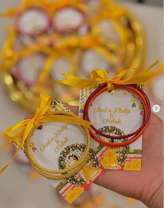Pakistani Churi Set: Indian Bangles for Wedding Favors, Multi Metal Glass Bangles.