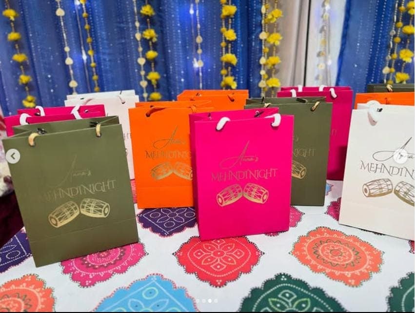 Mehndi Special Favors Goodie Bags/ Guest Return Gift Bag - image 3