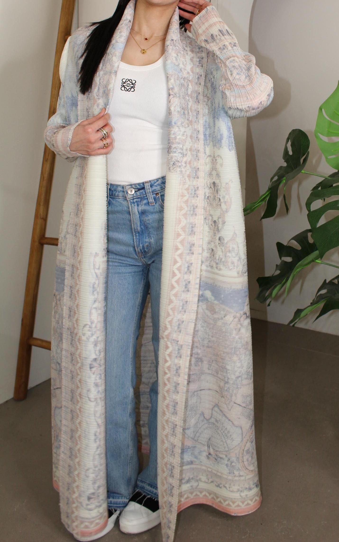 Ramona Pastel Abaya - Open Abaya - image 5