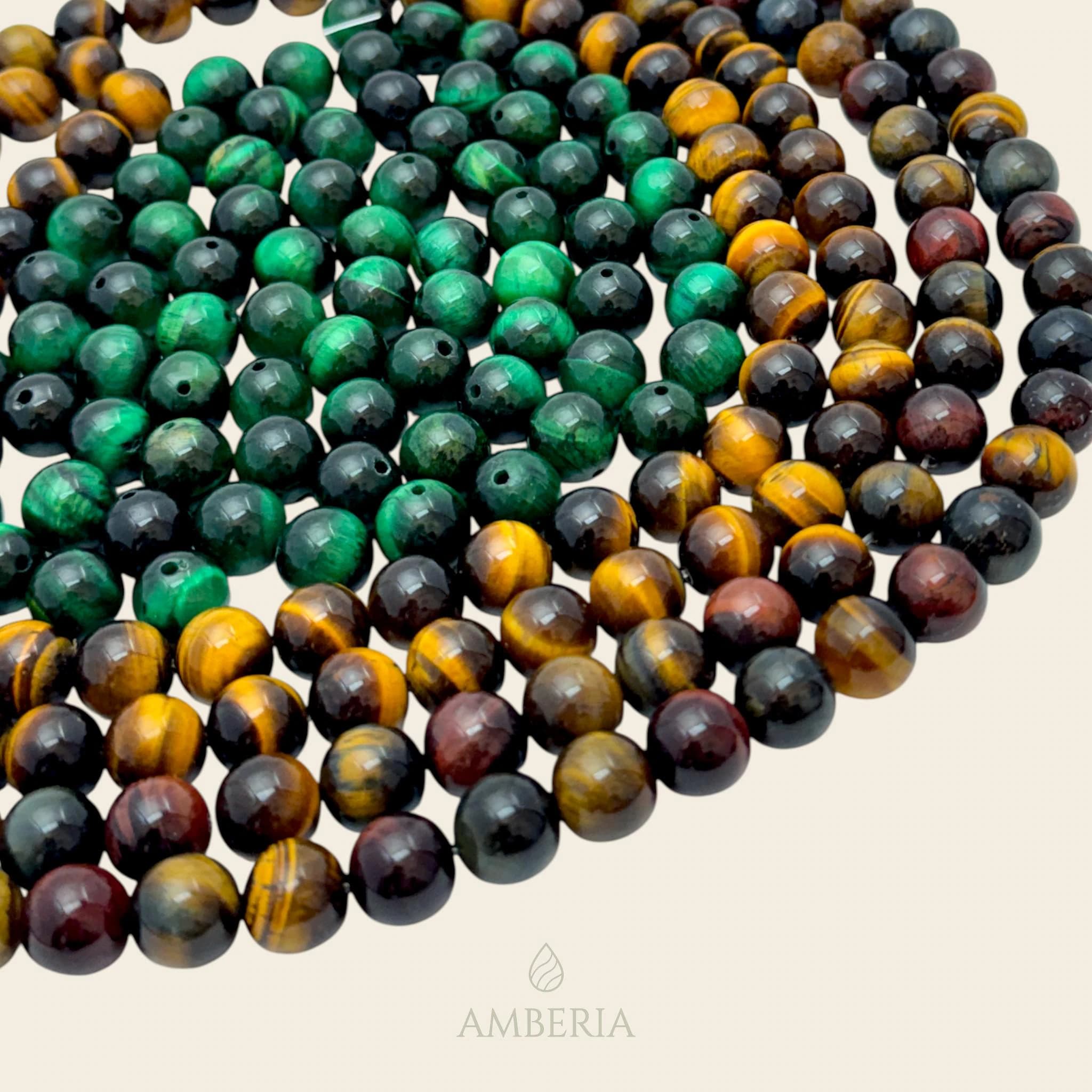 Multicolor Tiger's Eye Loose Gemstone Beads 10mm for Jewelry Making AAA Quality Guaranteed