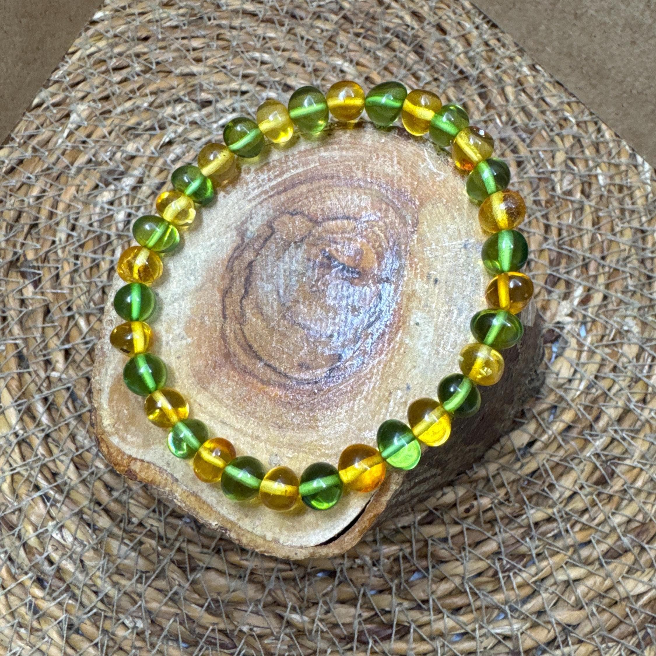 100% Natural Baltic Amber Bracelet Made of 10mm ball beads in cognac color, Genuine Amber Bracelet, Amber Jewelry for Him, Christmas Gift