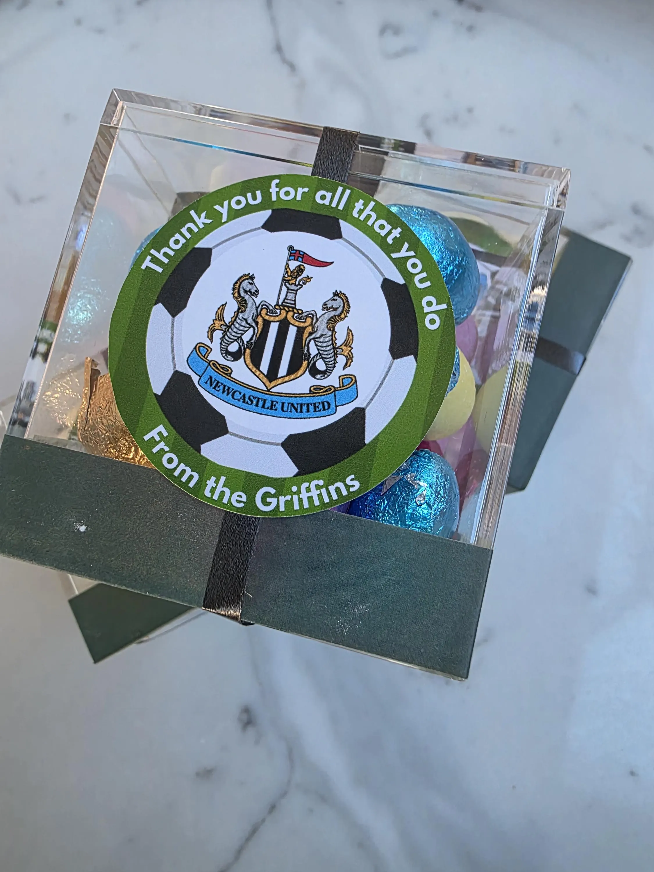 Personalised Football Sweet Box, Kids Birthday Party Favours, Team Colours, Bulk Order - image 4