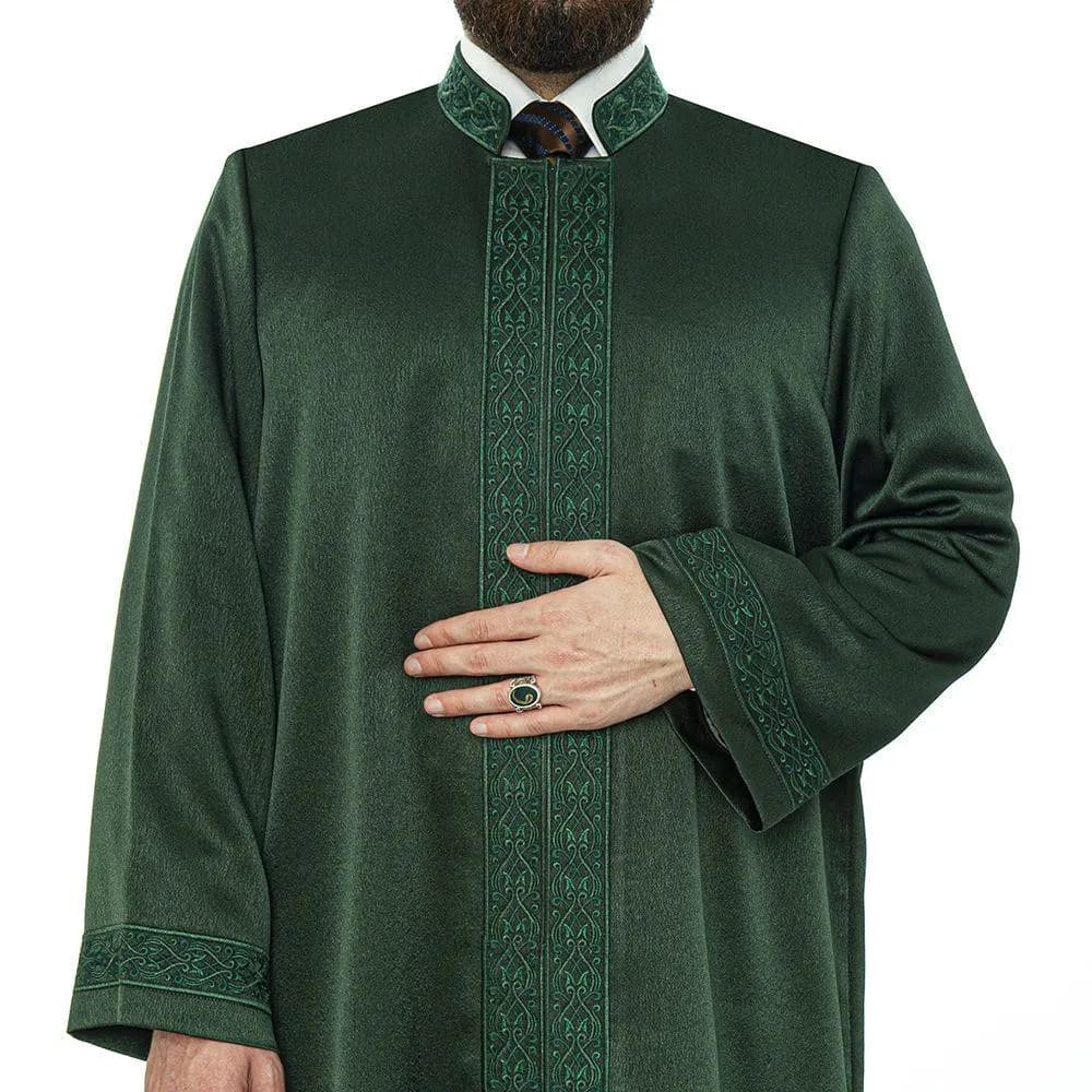 Luxury Muslim Jubba: Islamic Wedding Robe, Long Thobe Jacket for Muslim Men - image 3
