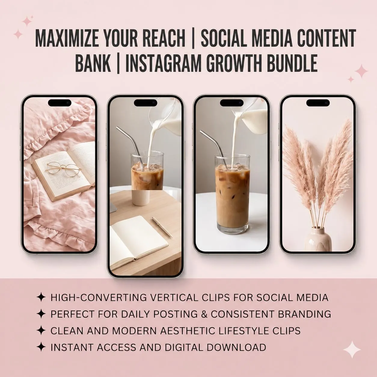Pink Faceless B Roll Videos, Aesthetic Video Bundle, Instagram Reels Footage, TikTok Content, YouTube Shorts Clips - image 4