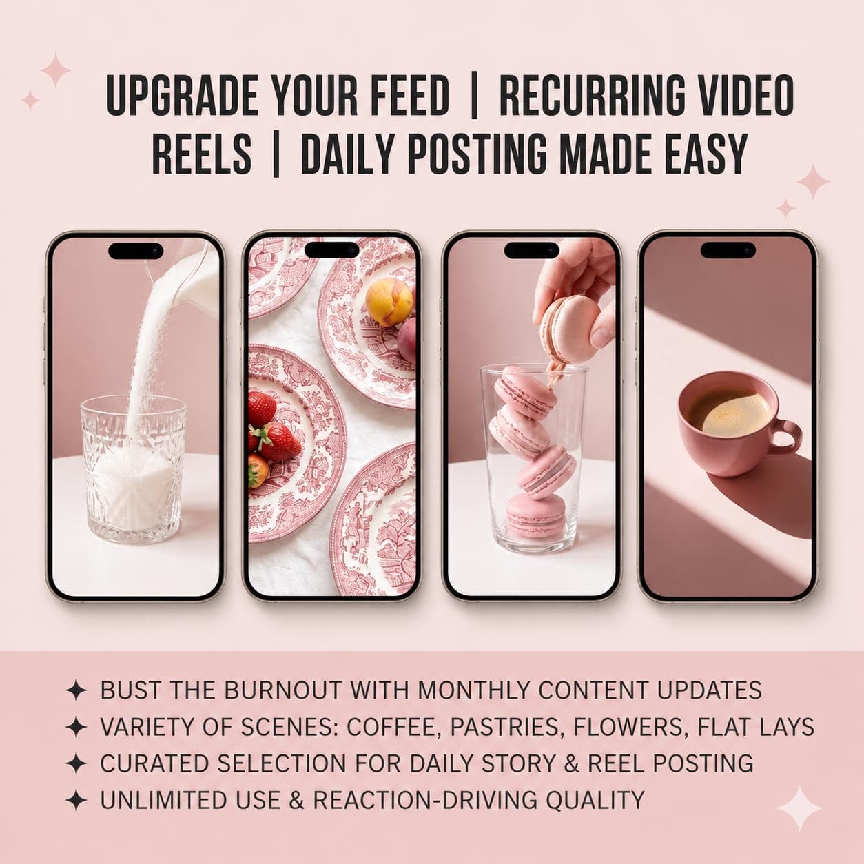 Pink Faceless B Roll Videos, Aesthetic Video Bundle, Instagram Reels Footage, TikTok Content, YouTube Shorts Clips - image 2