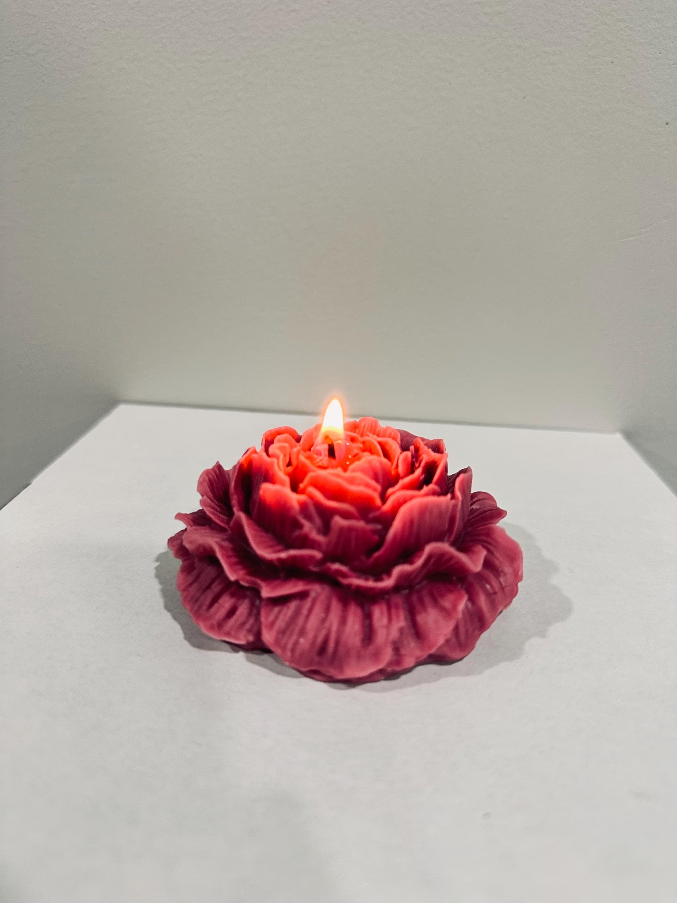 Peony Flower Candle | Romantic Gift for Her | Floral Soy Candle | Wedding Decor | Aesthetic Home Decor - image 4