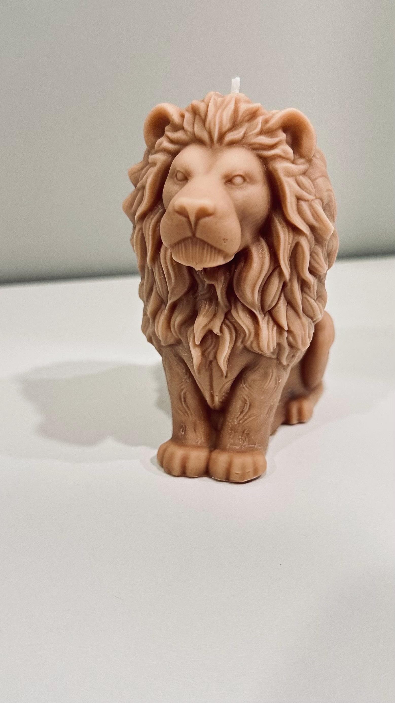 Lion Figure Candle | Scented Soy Candle | Animal Decor | Unique Home Accent | Gift - image 3